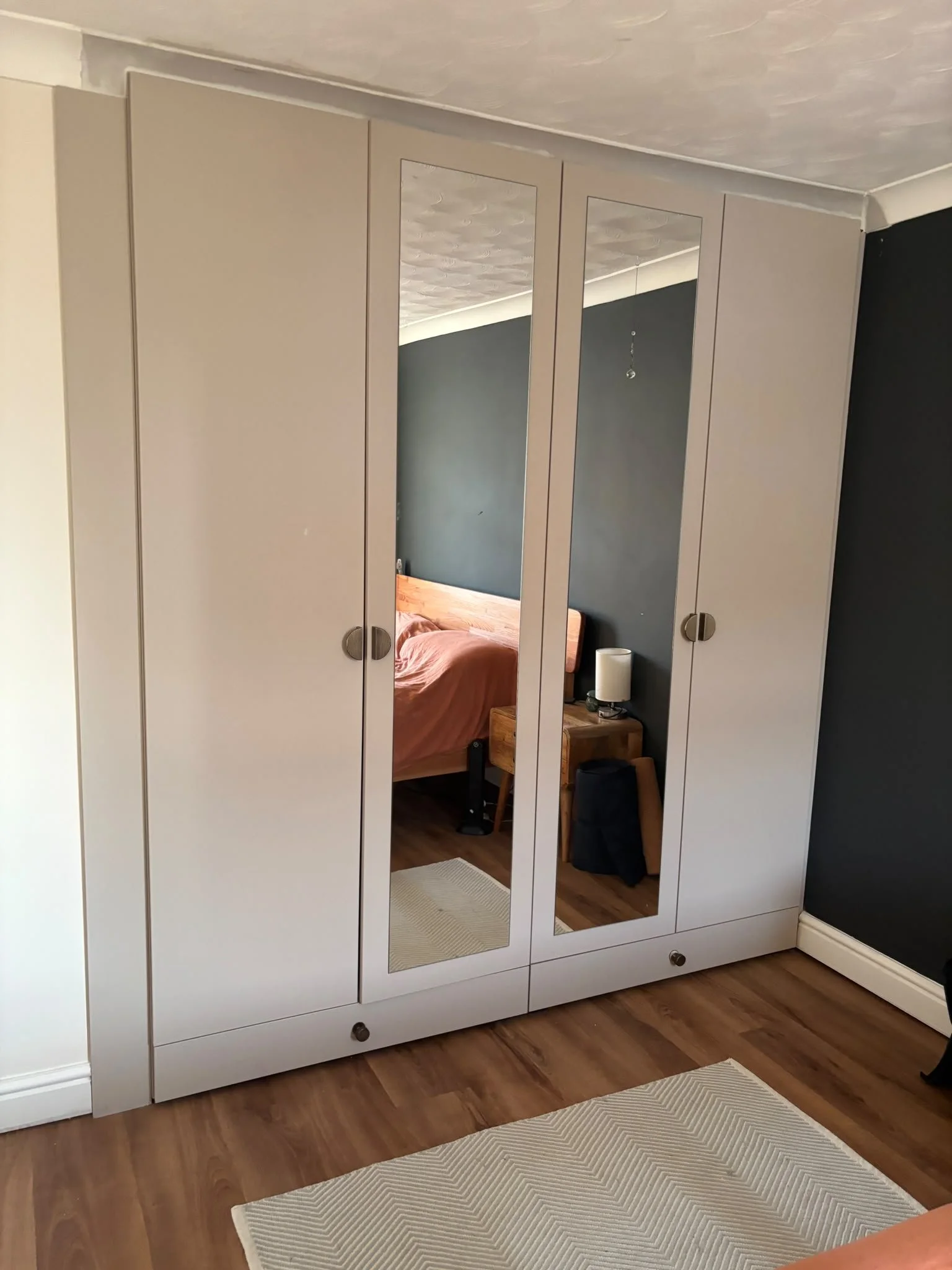 Flat packed wardrobe