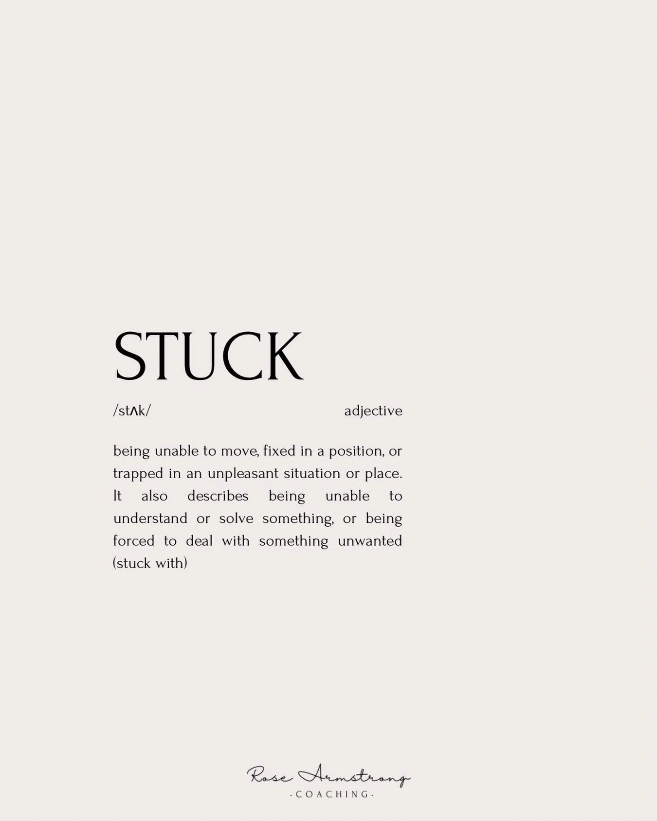 Maybe you&rsquo;ve been feeling stuck for a while.

Stuck in a career that doesn&rsquo;t feel quite right anymore.

Stuck on the hamster wheel, wondering when you&rsquo;ll actually get a chance to stop.

Stuck being the one who remembers, organises, 