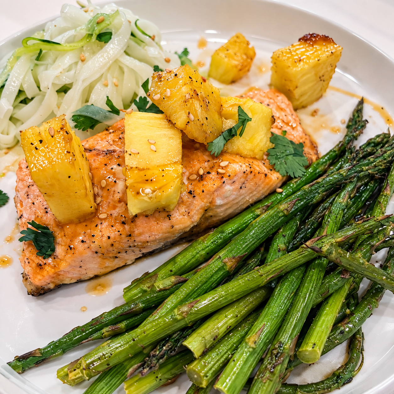 Honey Pineapple Salmon