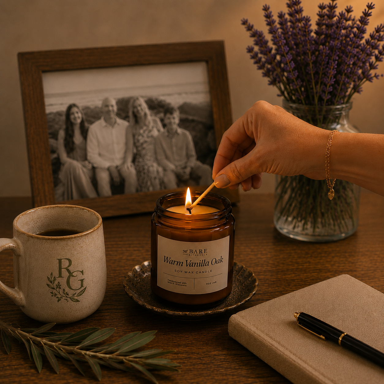 It's early fall and time to get out one fall candle to slowly start bringing the fall into the home.