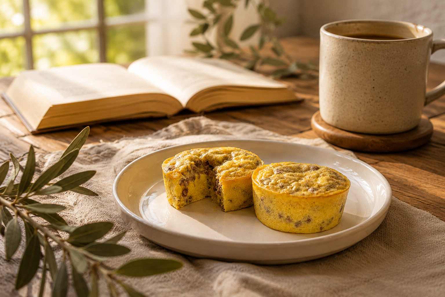 Cottage Cheese Egg Bites with Sausage. A simple, high-protein breakfast that's fluffy, flavorful, and perfect for meal prep.