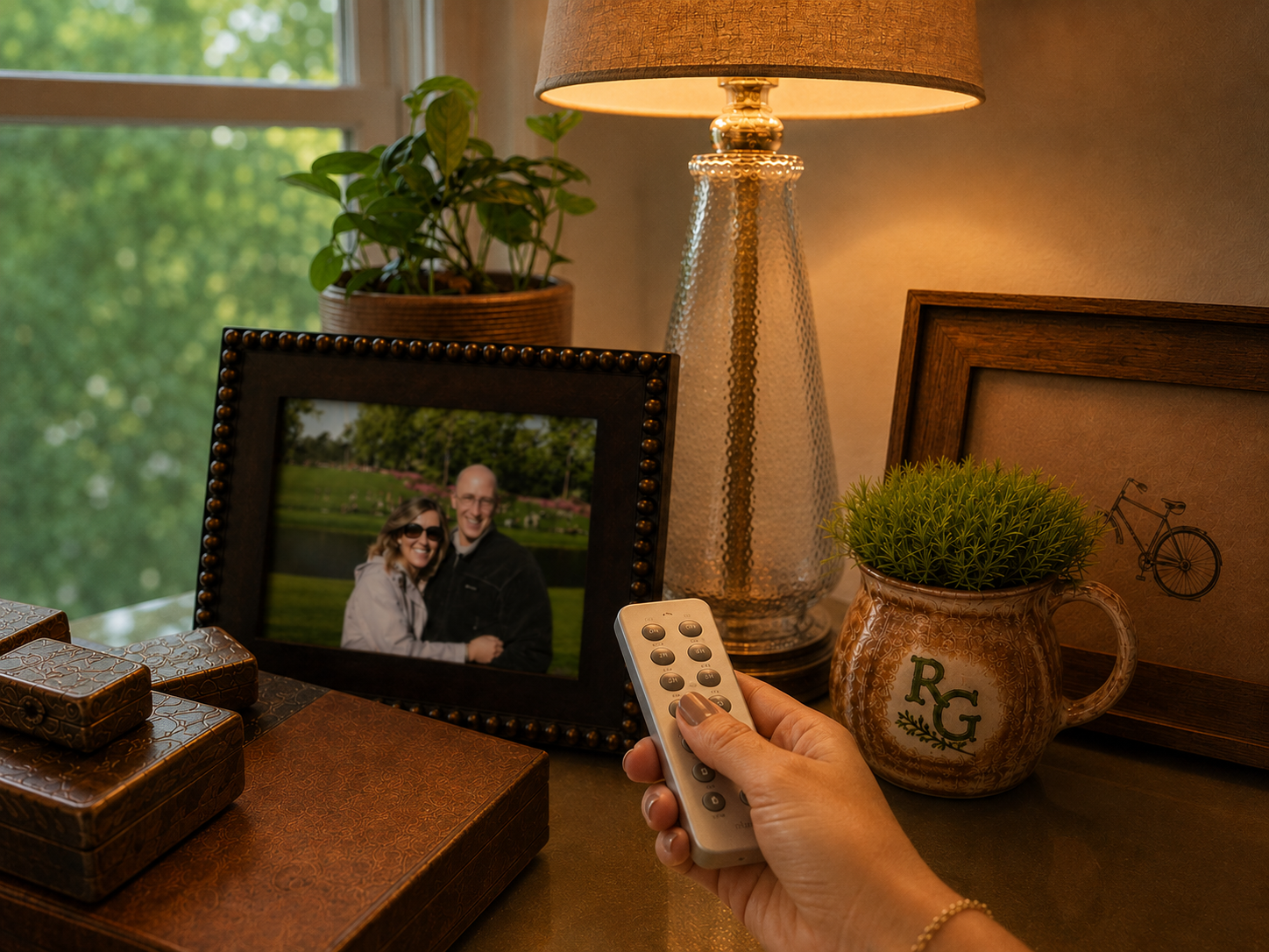 It's early fall and time to start dimming the lights and using lamps instead of overhead lights.