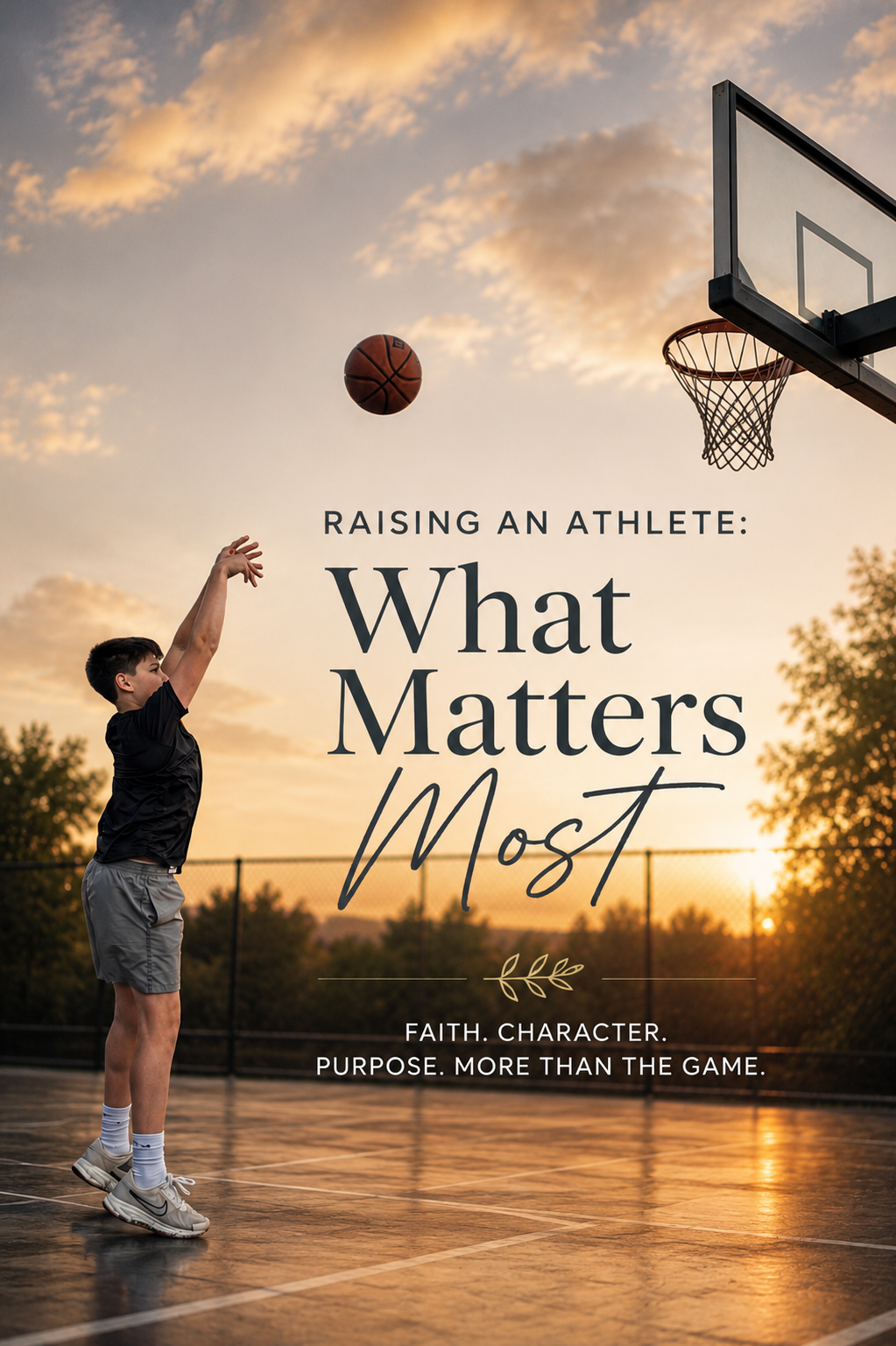 Raising an athlete what matters most beyond the game. Faith. Character. Purpose.