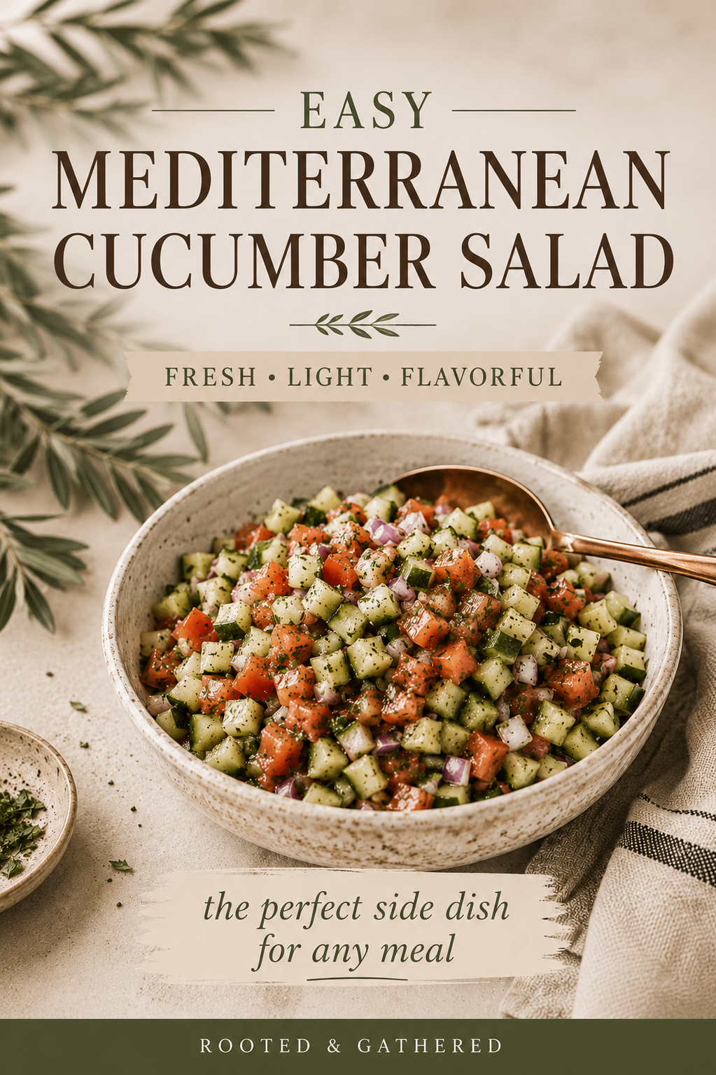 Garden-Gathered Mediterranean Salad