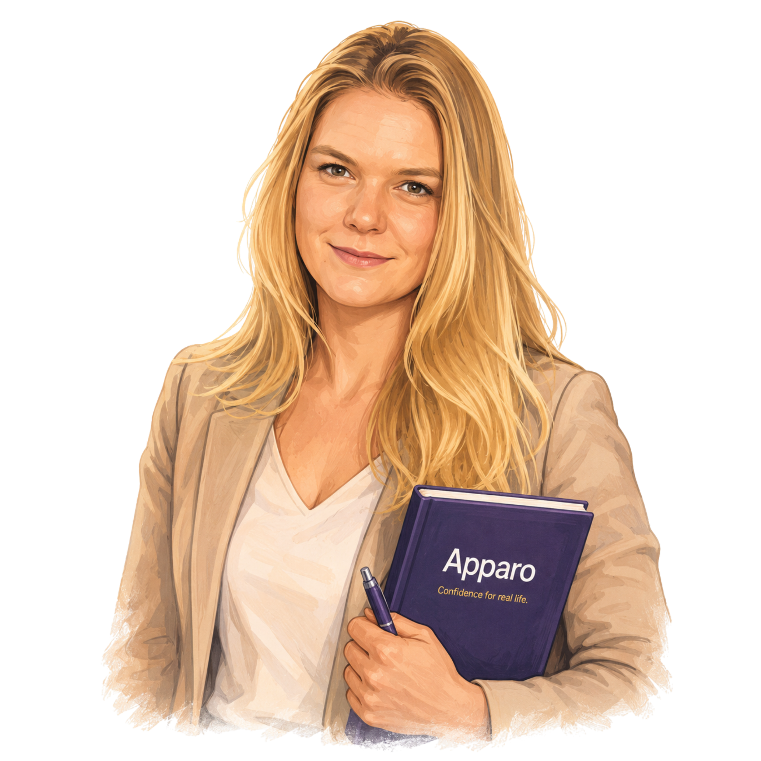 Portrait of Apparo founder Rebecca Larder.