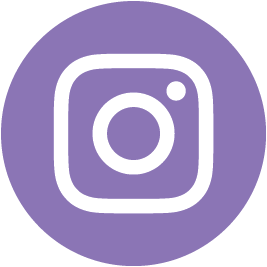 Instagram logo with a purple background.
