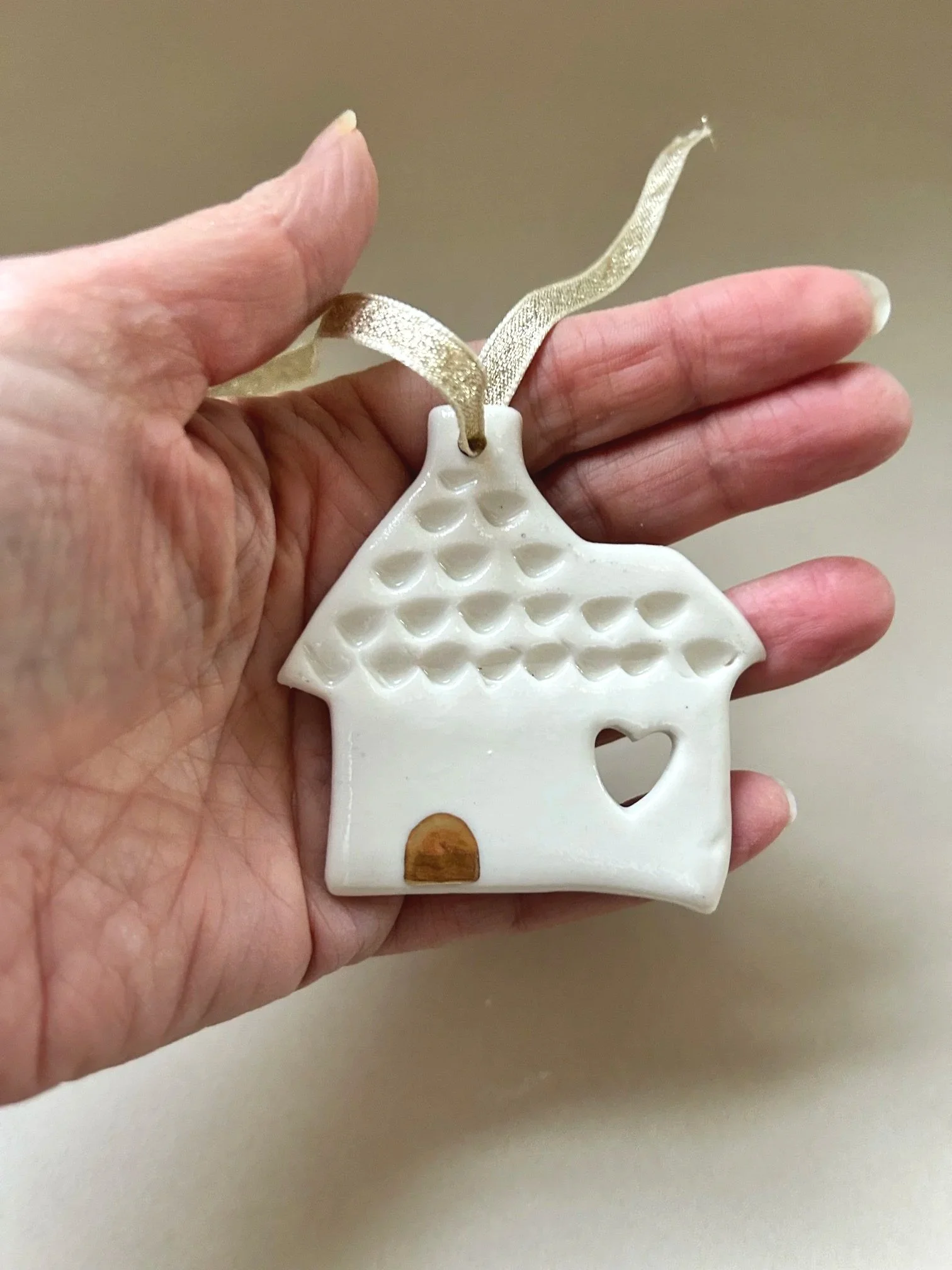 Porcelain House Christmas Decoration