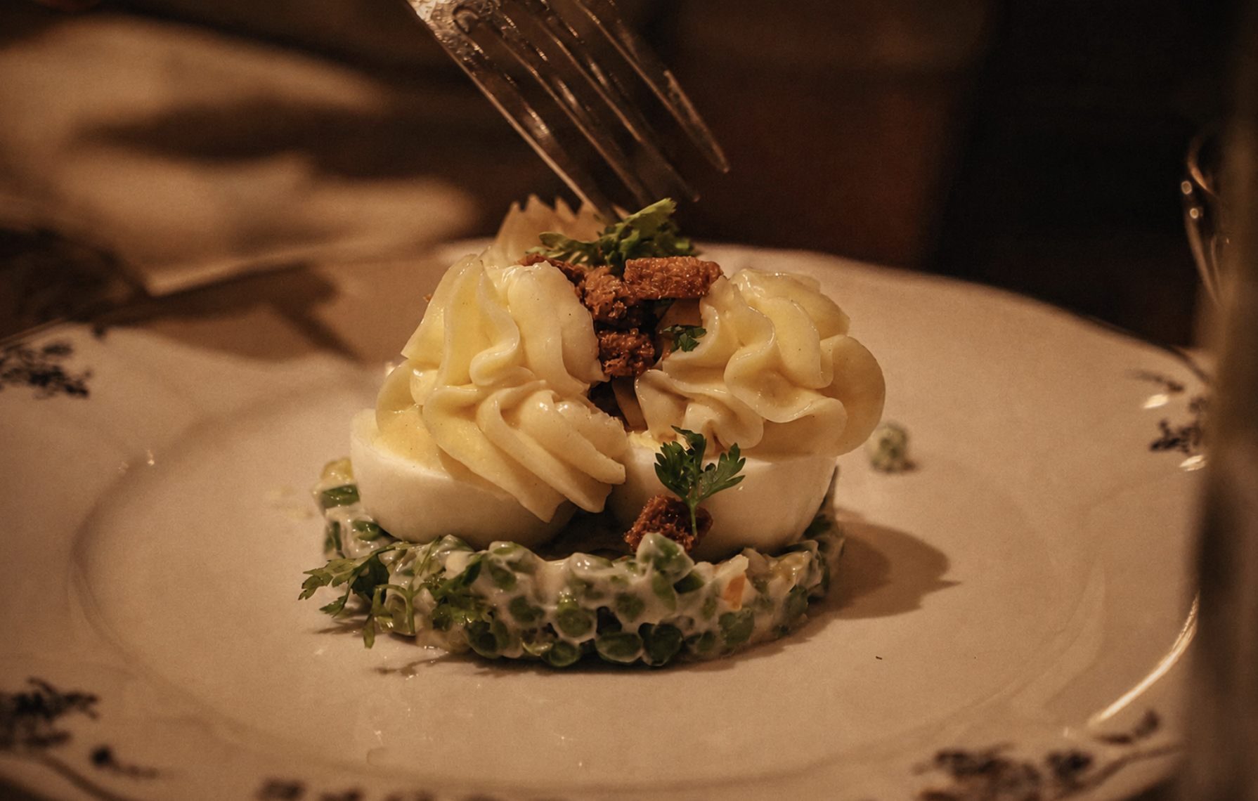 Oeuf mayonaise, klassiek Frans gerecht.