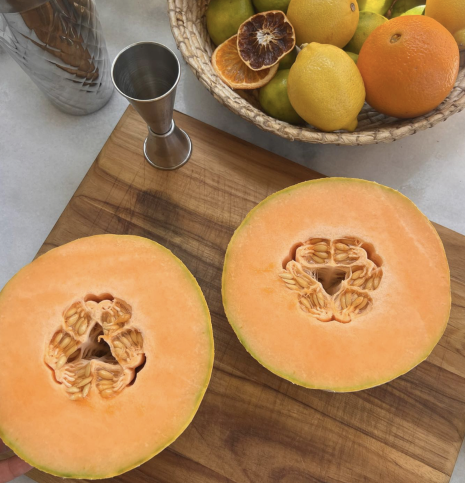 ginger &amp; cantaloupe kaftan cocktail
