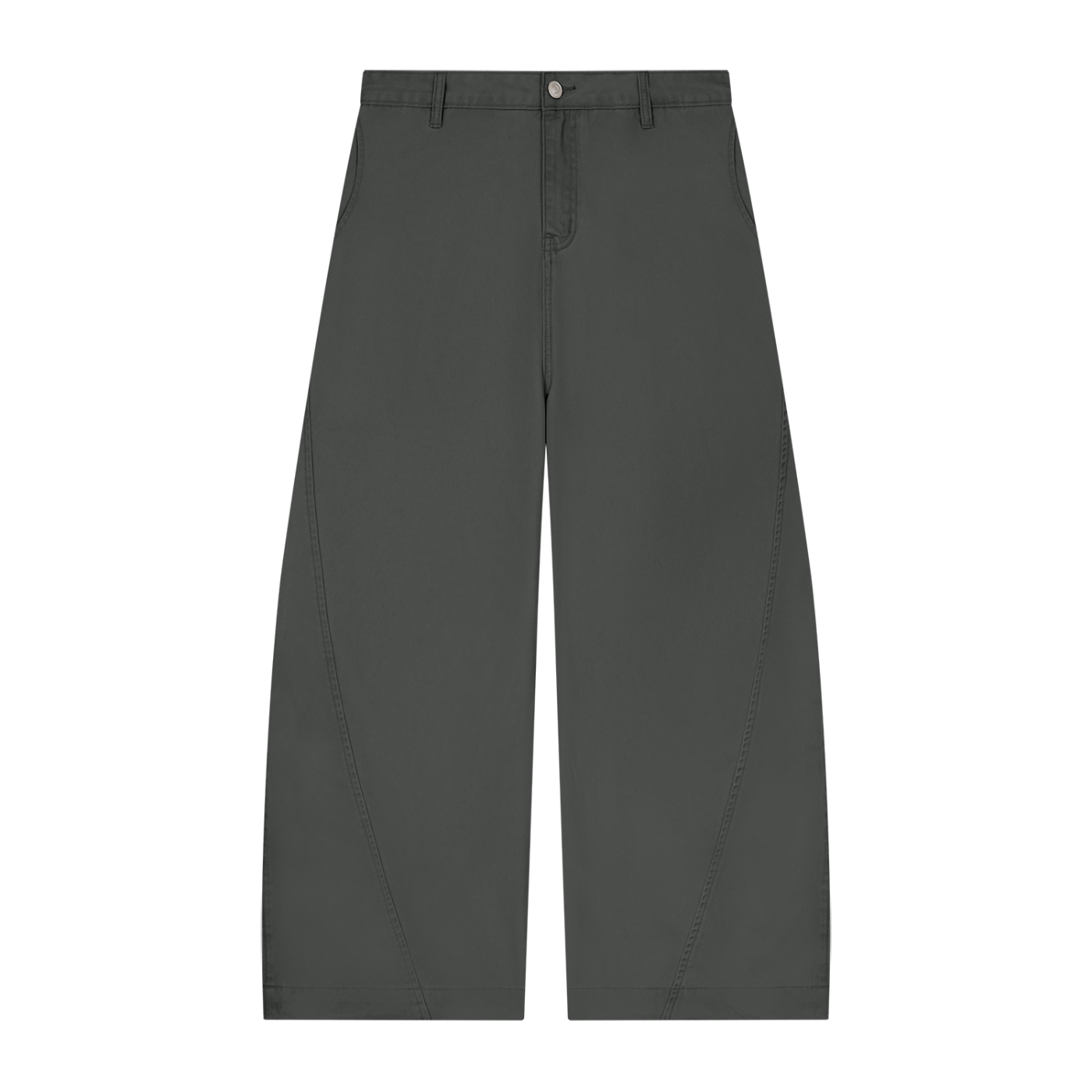 100% Cotton Charcoal Wide Leg Pant