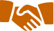 Close-up of two hands shaking in a handshake.