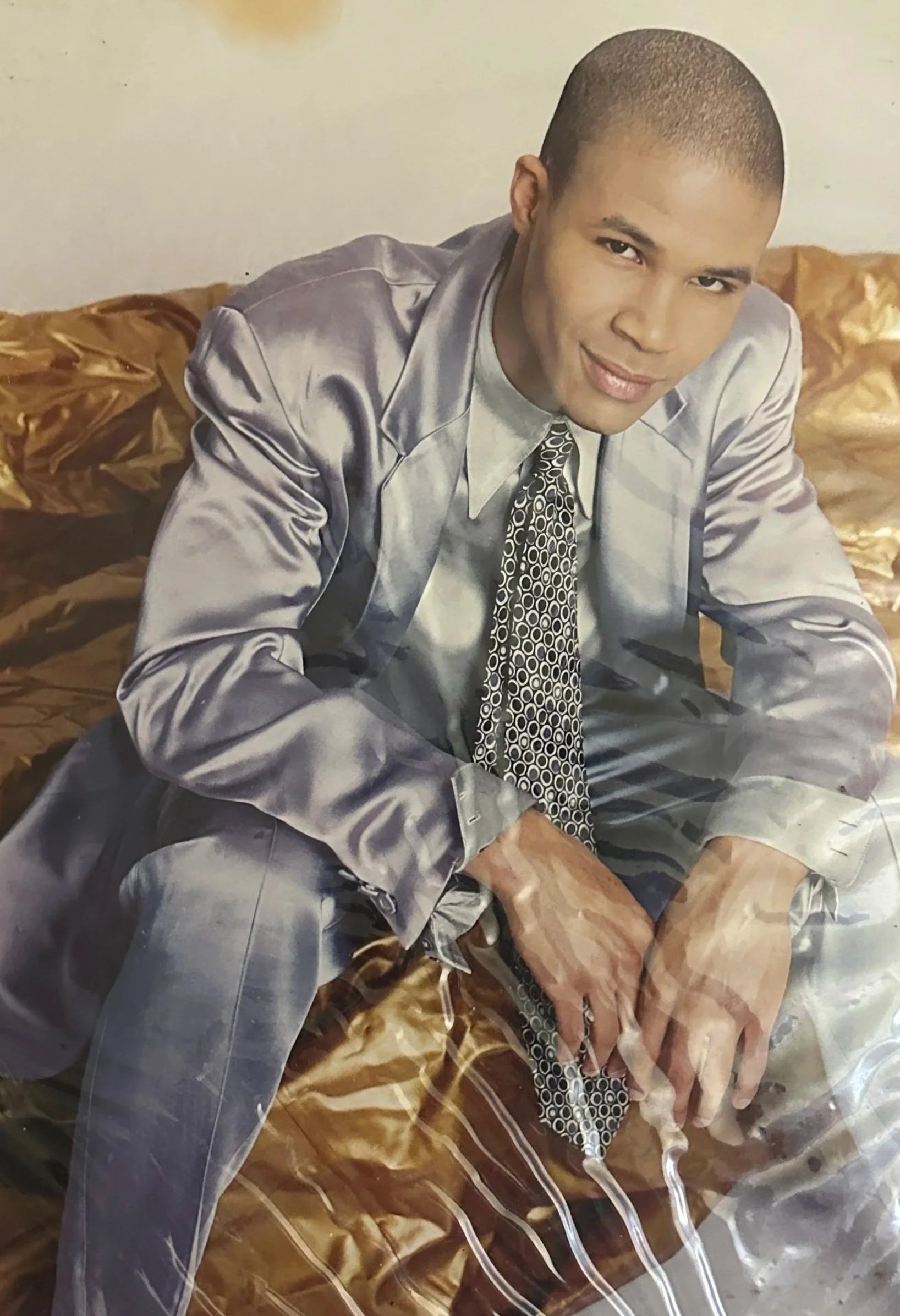 Silver Suit Portrait • Photograph by Daniel Perry • New York City • 1999