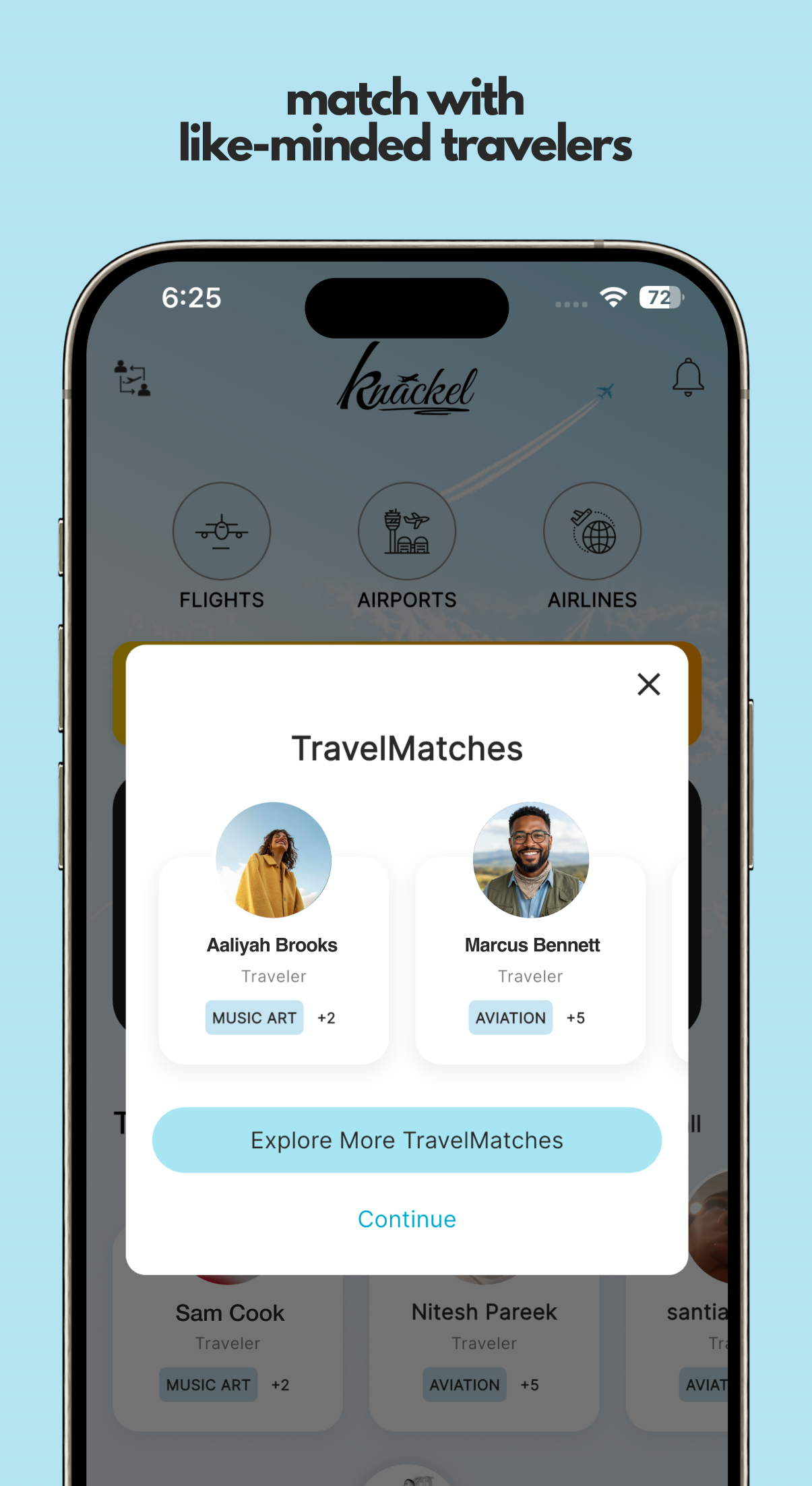match with global likeminded travelers!