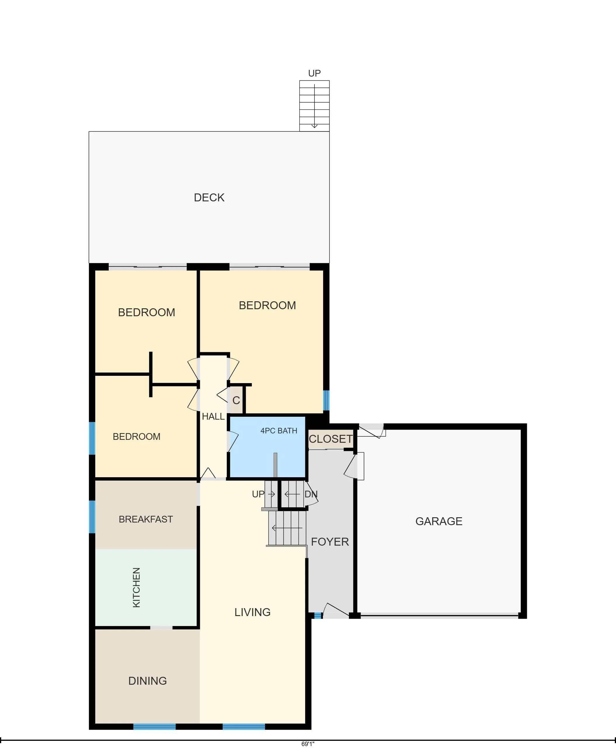 Main floor plan 23 Old Oak Road