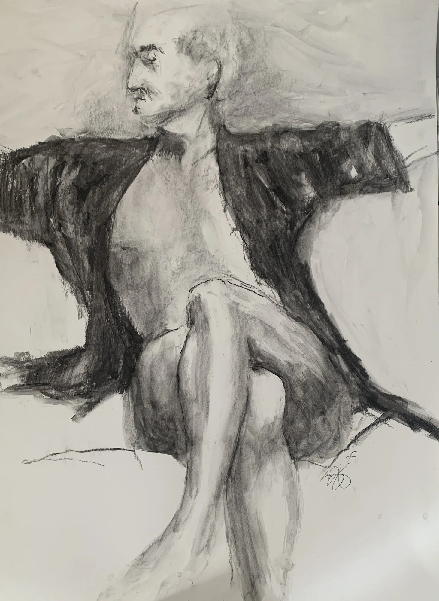Man with Black Robe