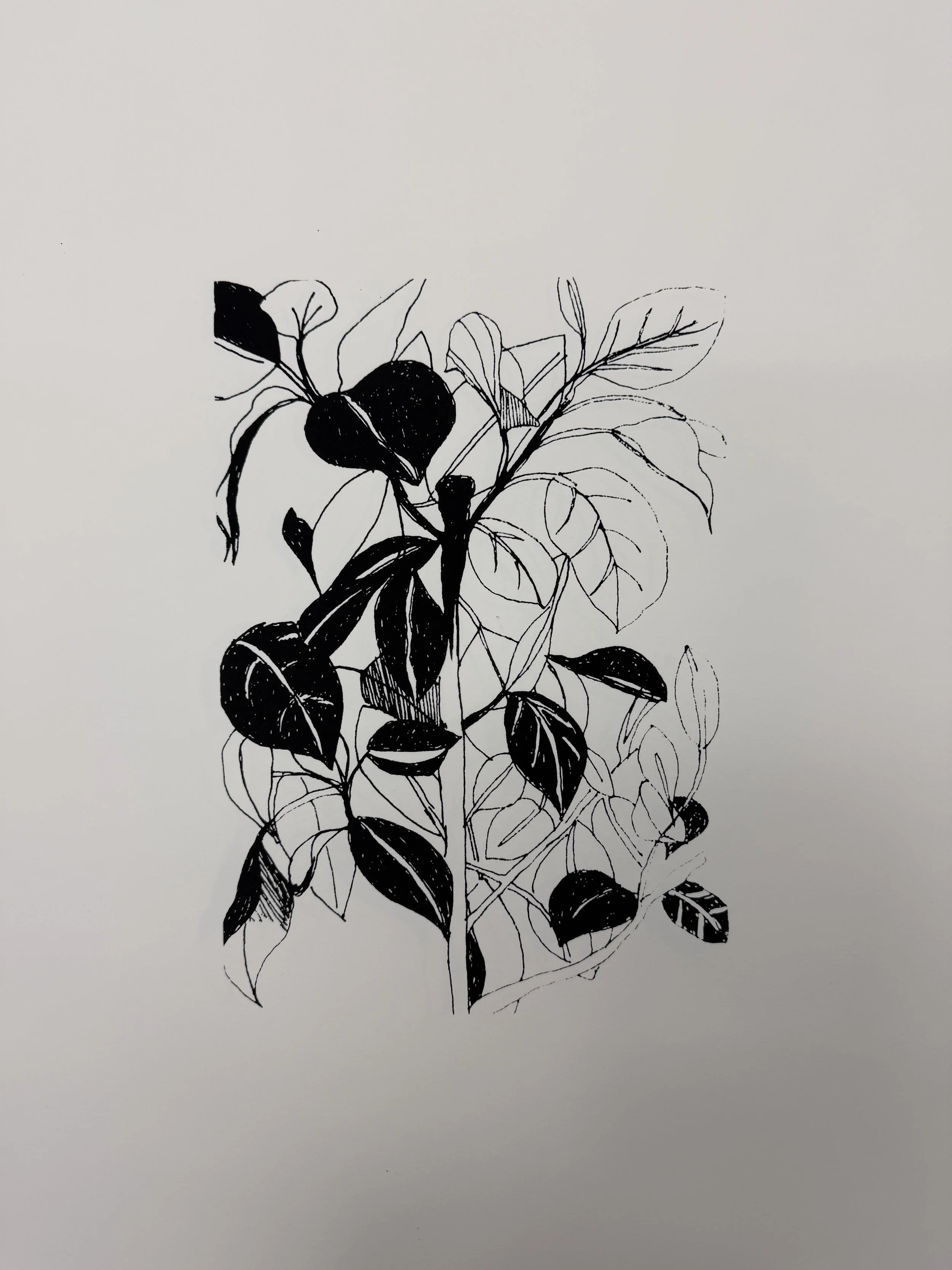 Silkscreen trees