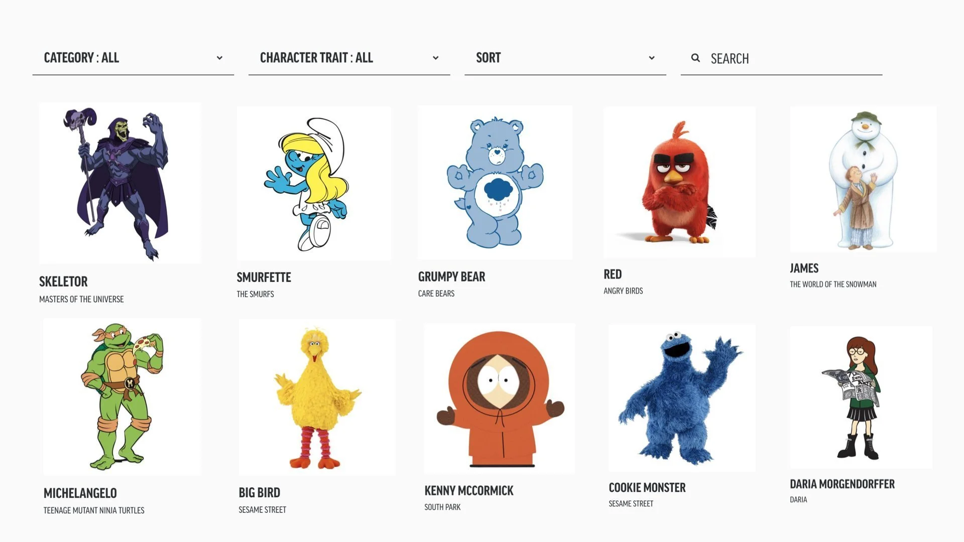 BORN LICENSING LAUNCHES ONLINE CHARACTER ROSTER