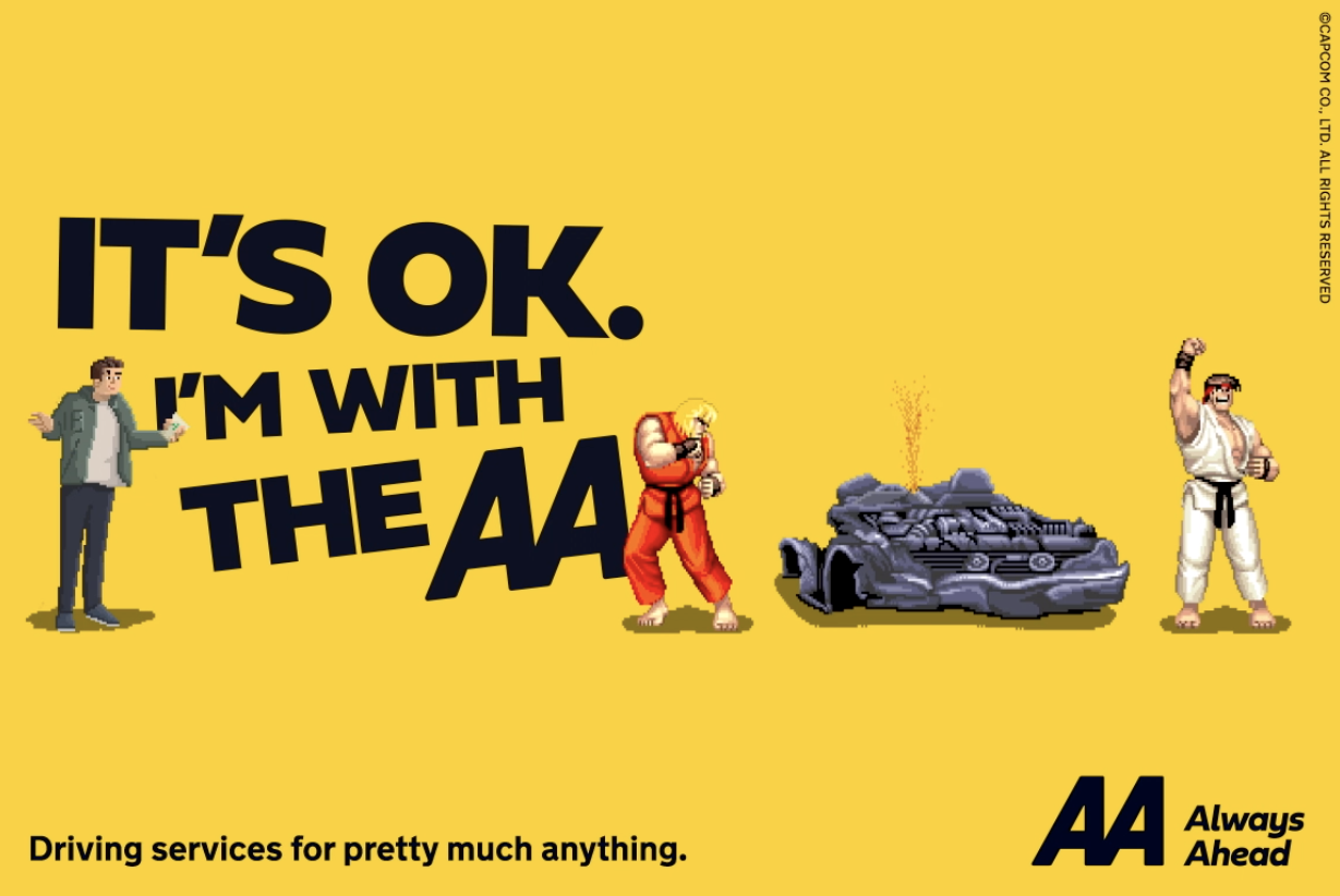 The AA partners with Street Fighter for “It’s OK, I’m with the AA” Campaign