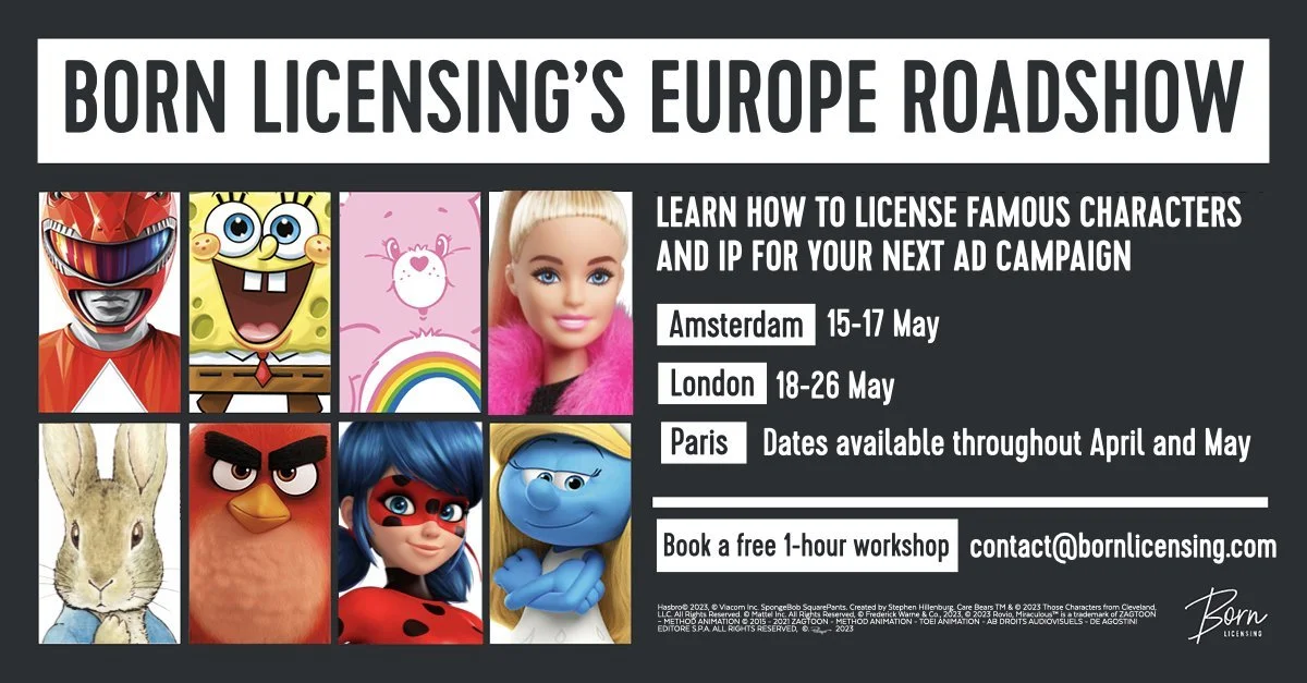 BORN LICENSING BRINGS CHARACTER LICENSING ROADSHOW TO EUROPE