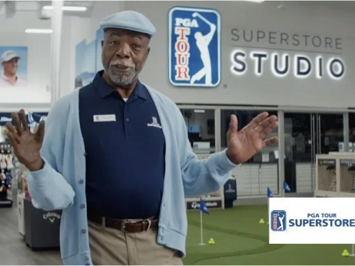 Carl weathers reprises role as ‘chubbs’ for pga tour superstore gampaign