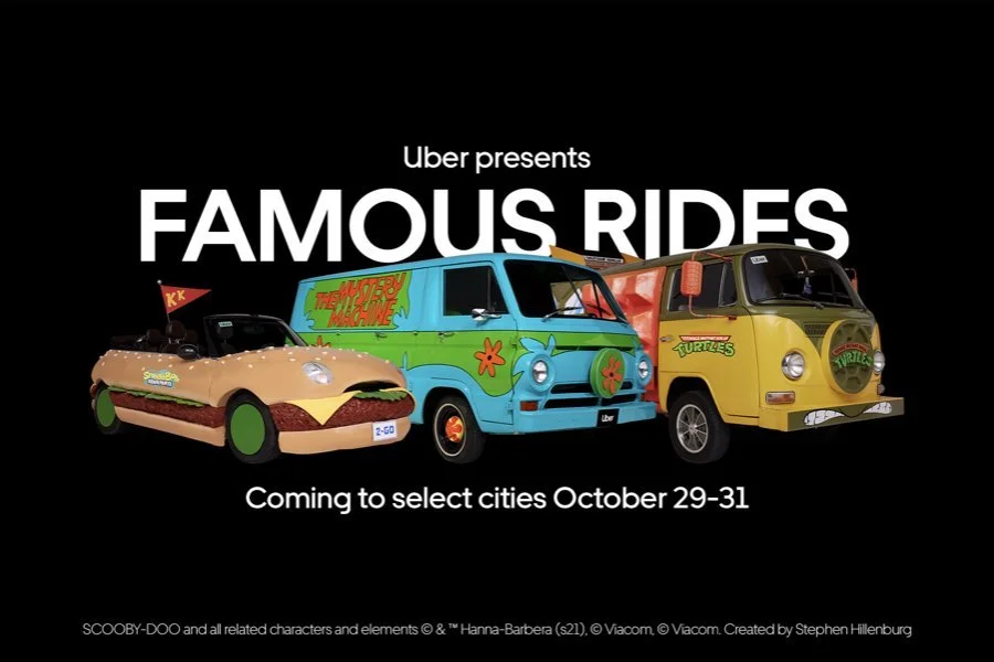 Uber get dressed up for ‘famous rides’ Halloween campaign