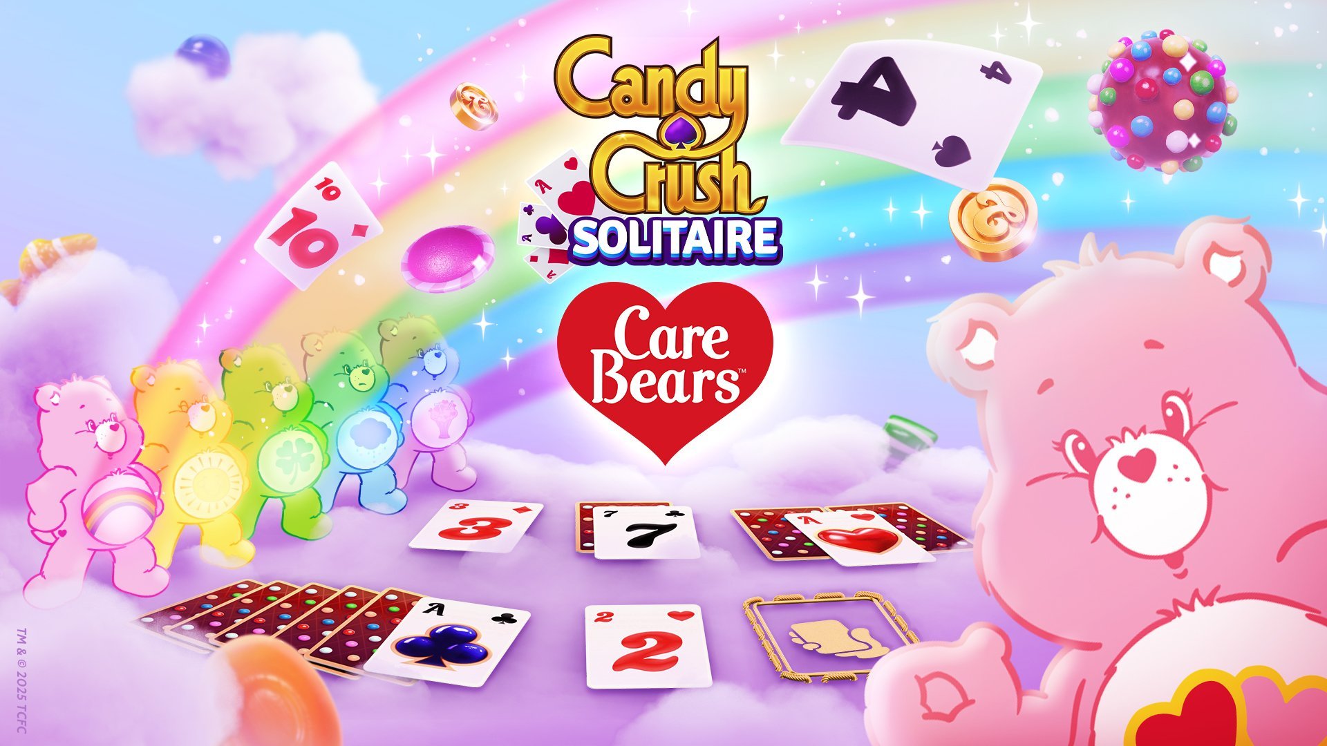 King licensed Care Bears for a time-limited in-game integration with Candy Crush Solitaire. READ MORE  