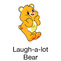 Care Bears Brand Logos_Laugh-a-lot Bear.png