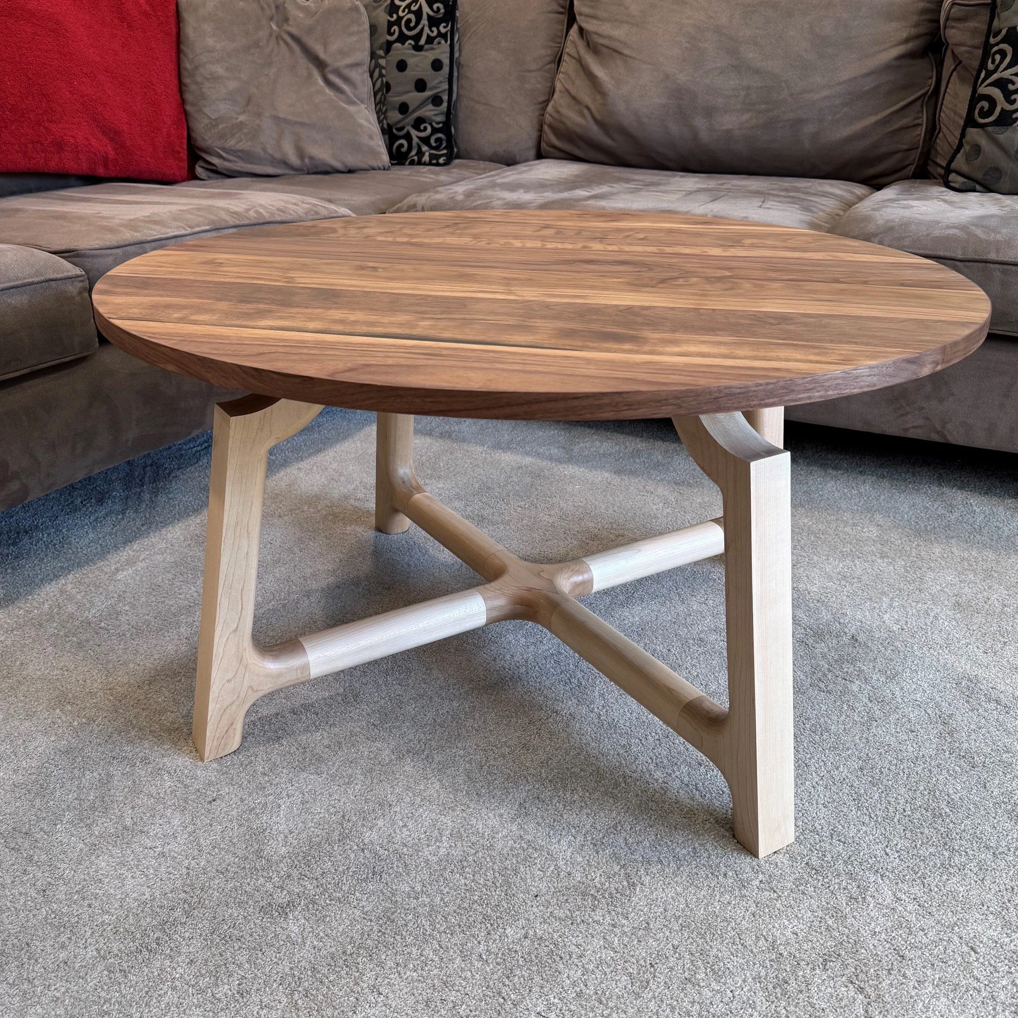 Modern Maple and Walnut Coffee Table.jpg
