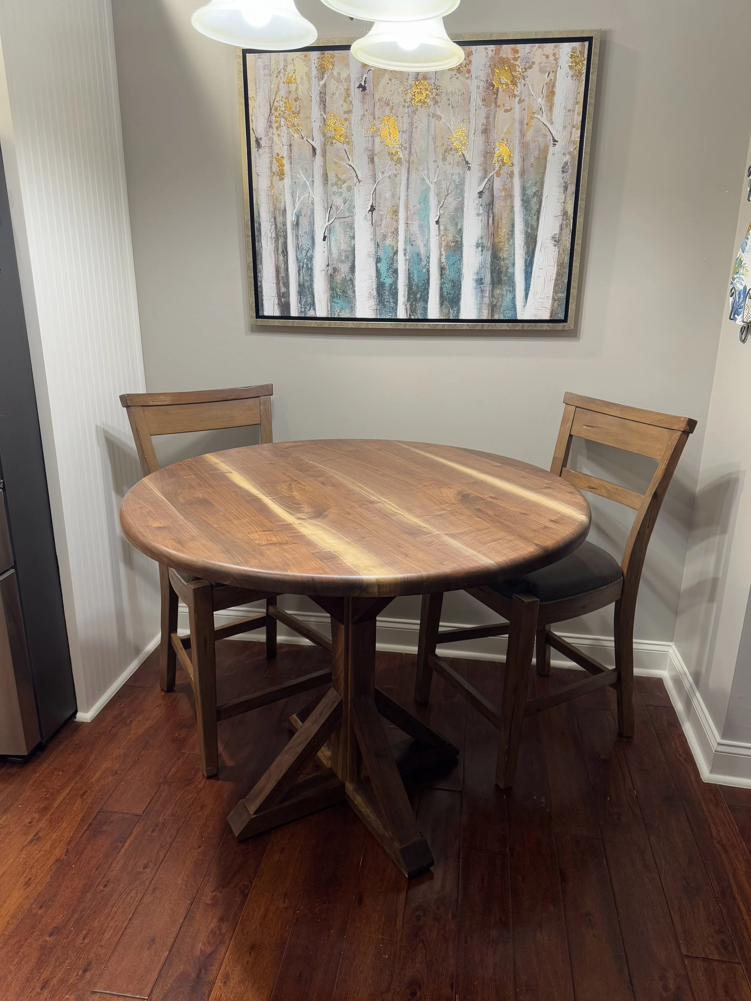 Farmhouse Walnut Bistro Table