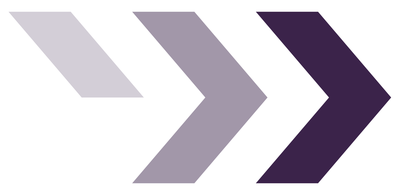A graphic with three black rightward arrows pointing to the right.