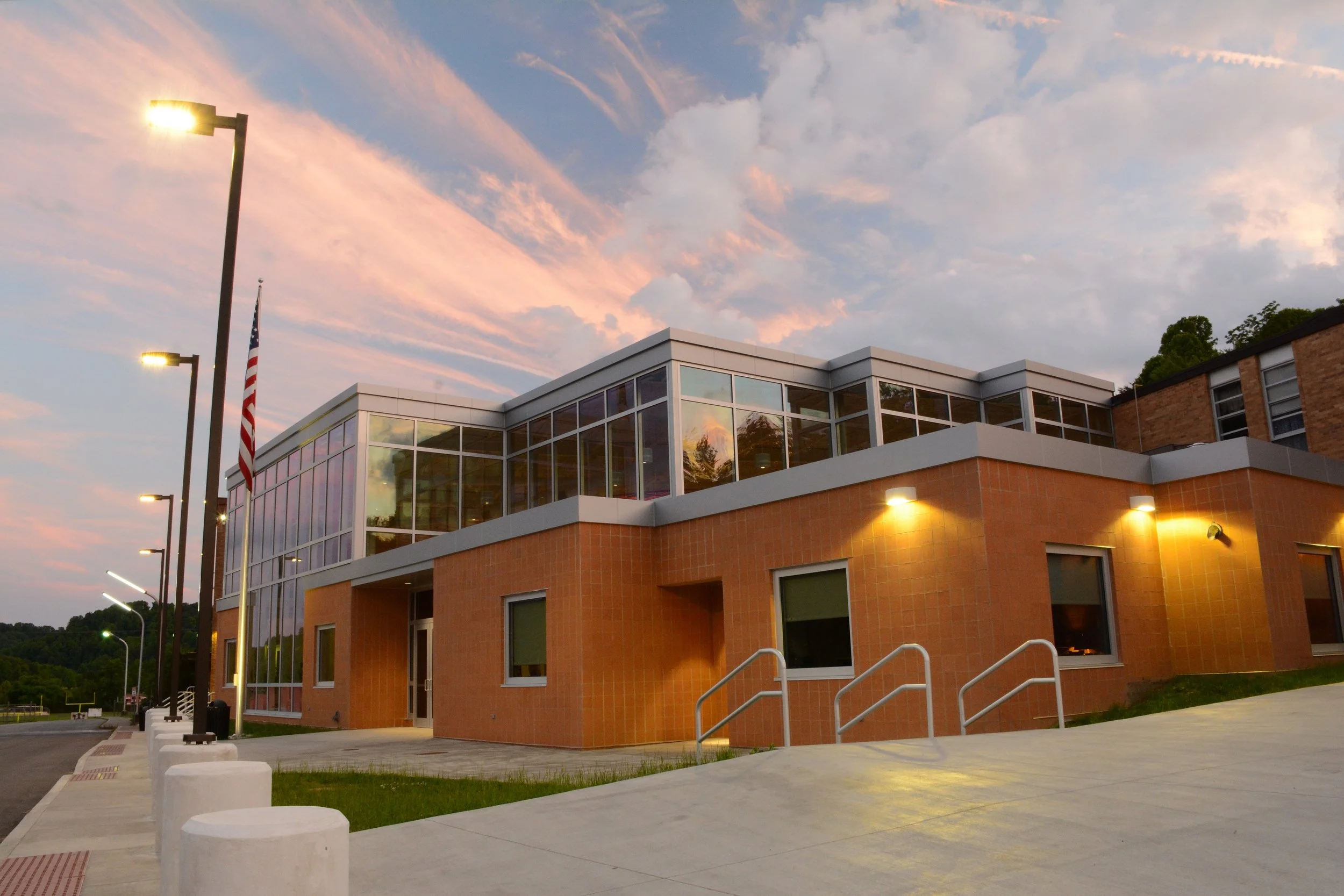 Sissonville High School Commons Addition and Renovations completed by MIRC Construction Services, LLC.