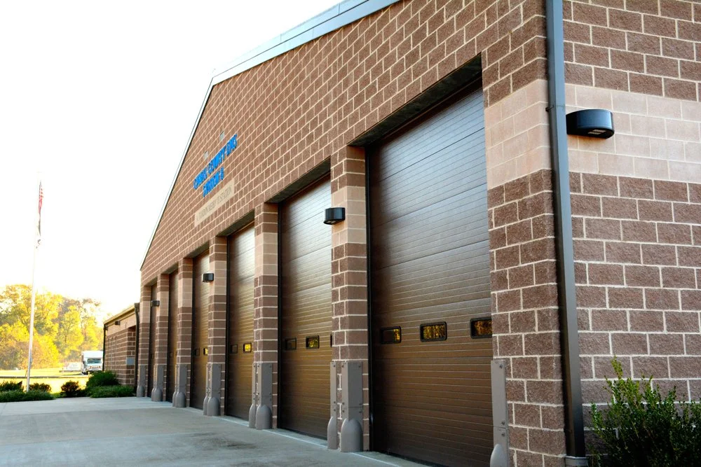 Apparatus bays at Cabell County EMS Station 8 in Barboursville, West Virginia.
