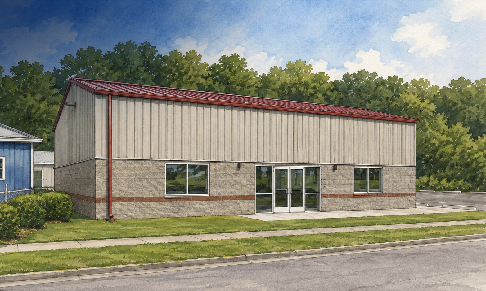 Rendering of the Charleston Electrical JATC Training Facility