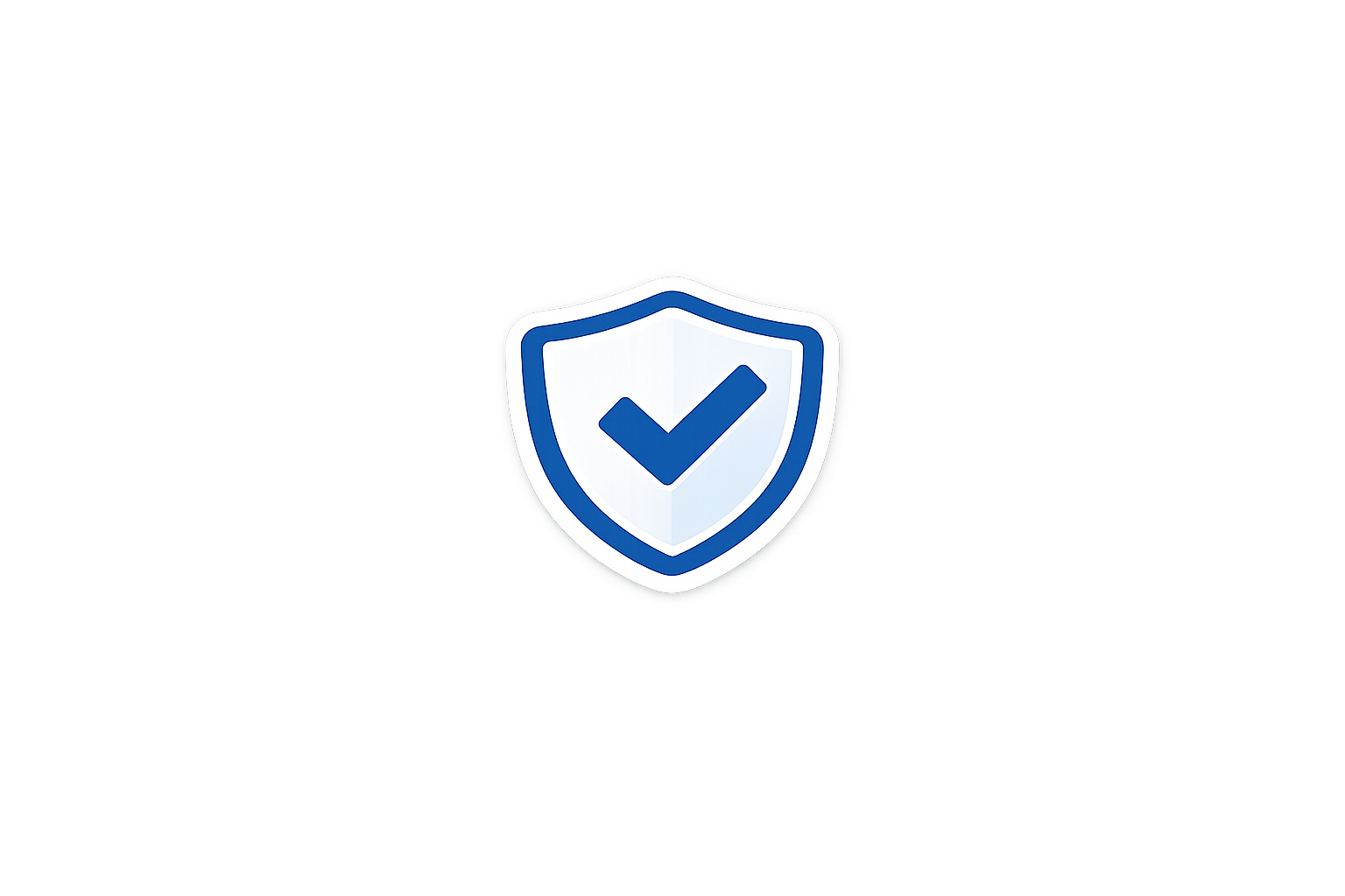 A digital illustration of a shield with a check mark inside, symbolizing security or protection, with a colorful, abstract background.