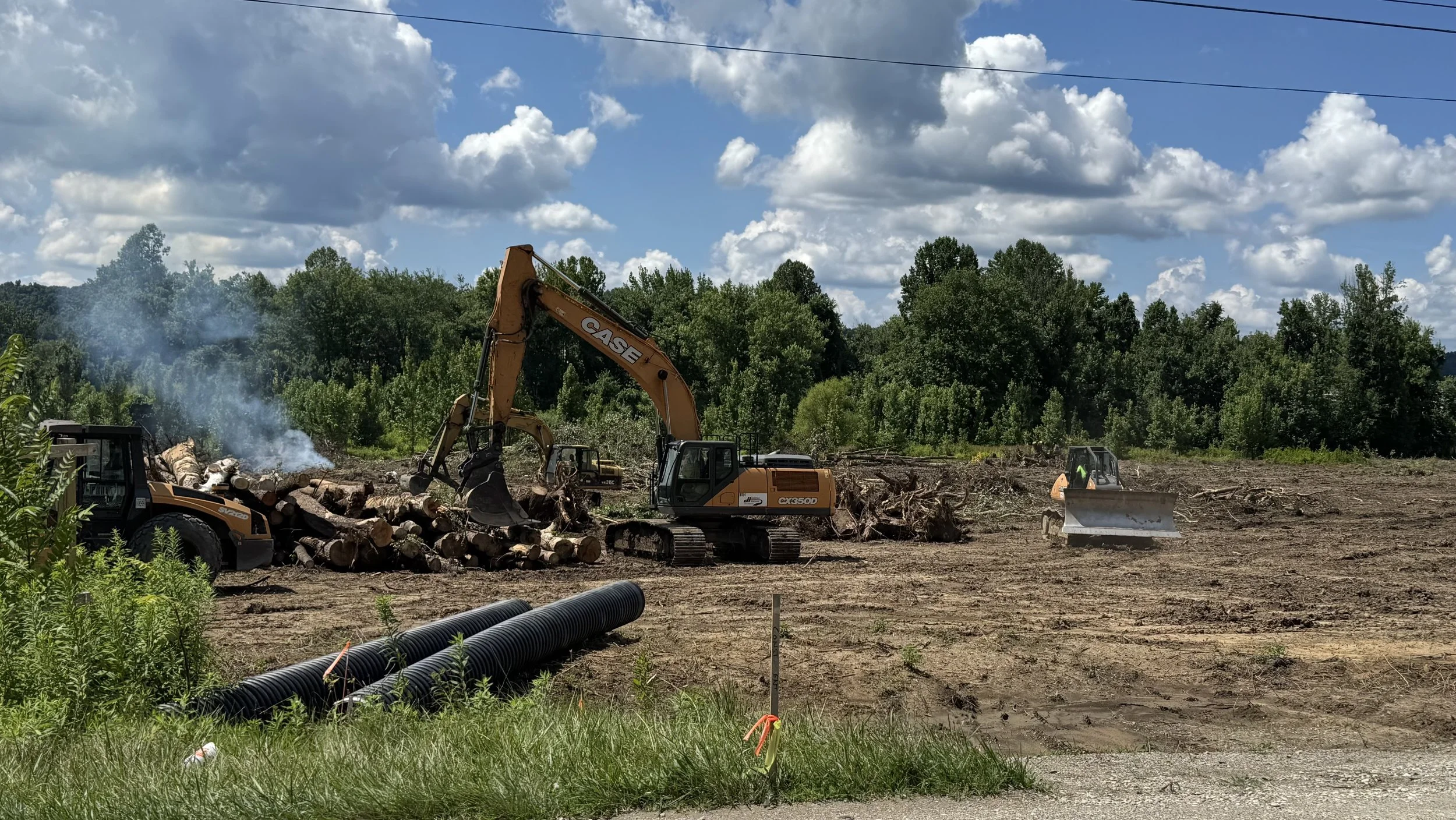 Site preparation and excavation underway for CommuniCare Huntington Skilled Nursing Facility.