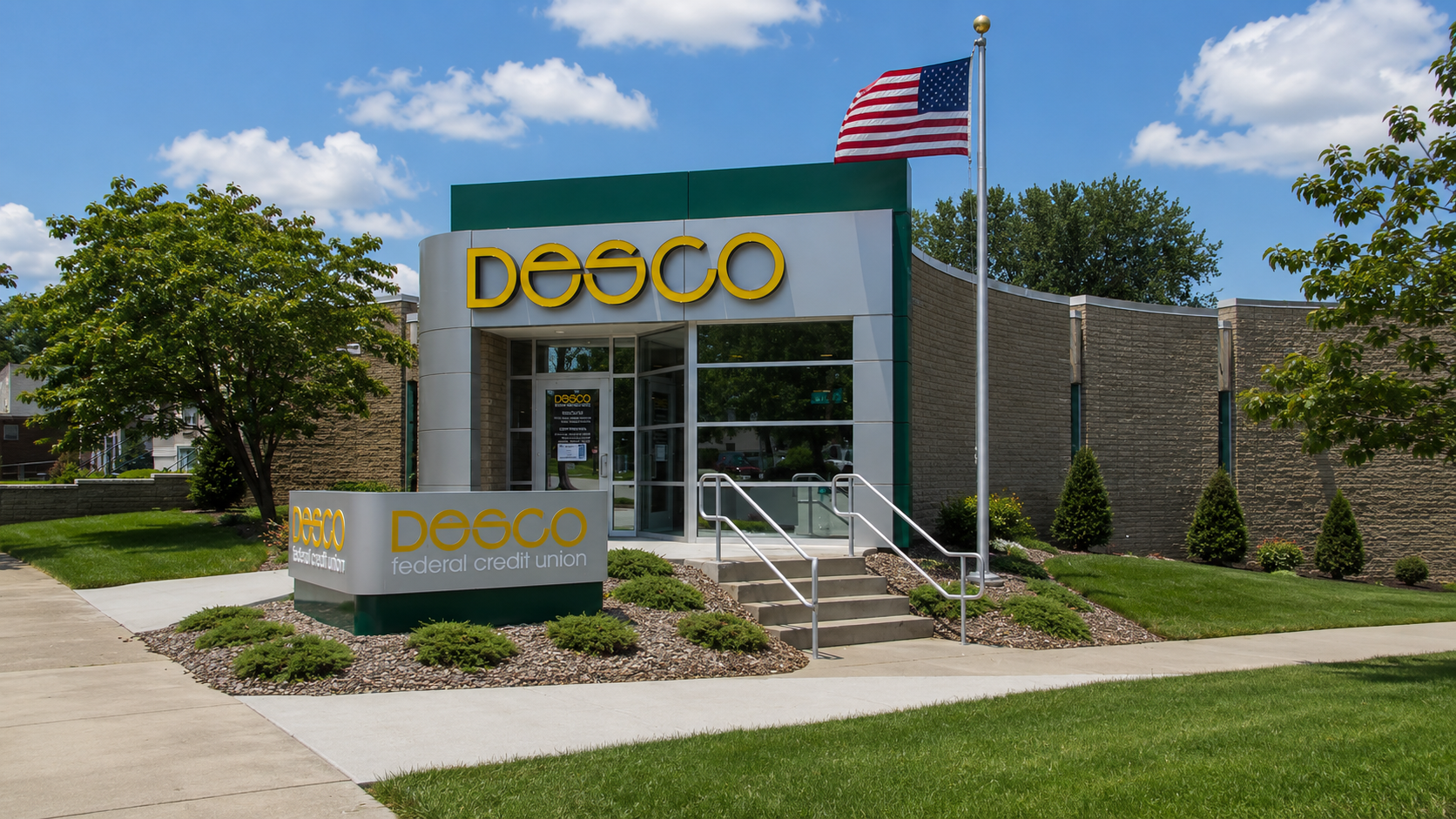 Completed DESCO Federal Credit Union University Branch renovation and addition in Huntington, West Virginia.