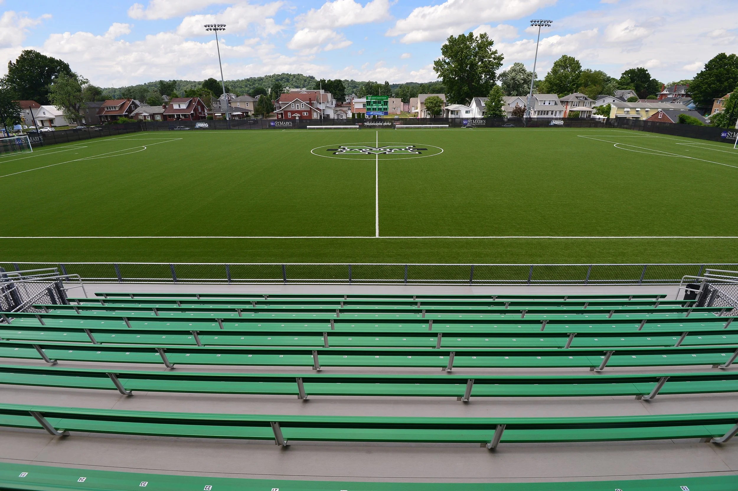 Hoops Family Field at Veterans Memorial Soccer Complex completed by MIRC Construction Services, LLC.