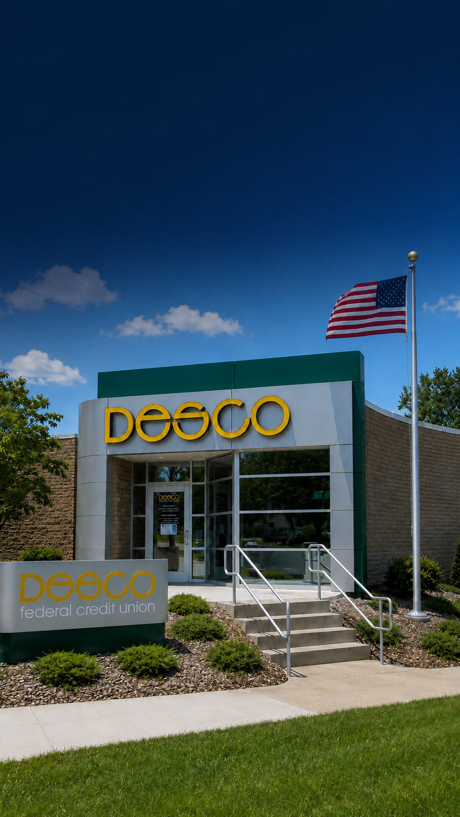 DESCO Federal Credit Union University Branch renovation and addition in Huntington, West Virginia by MIRC Construction Services.