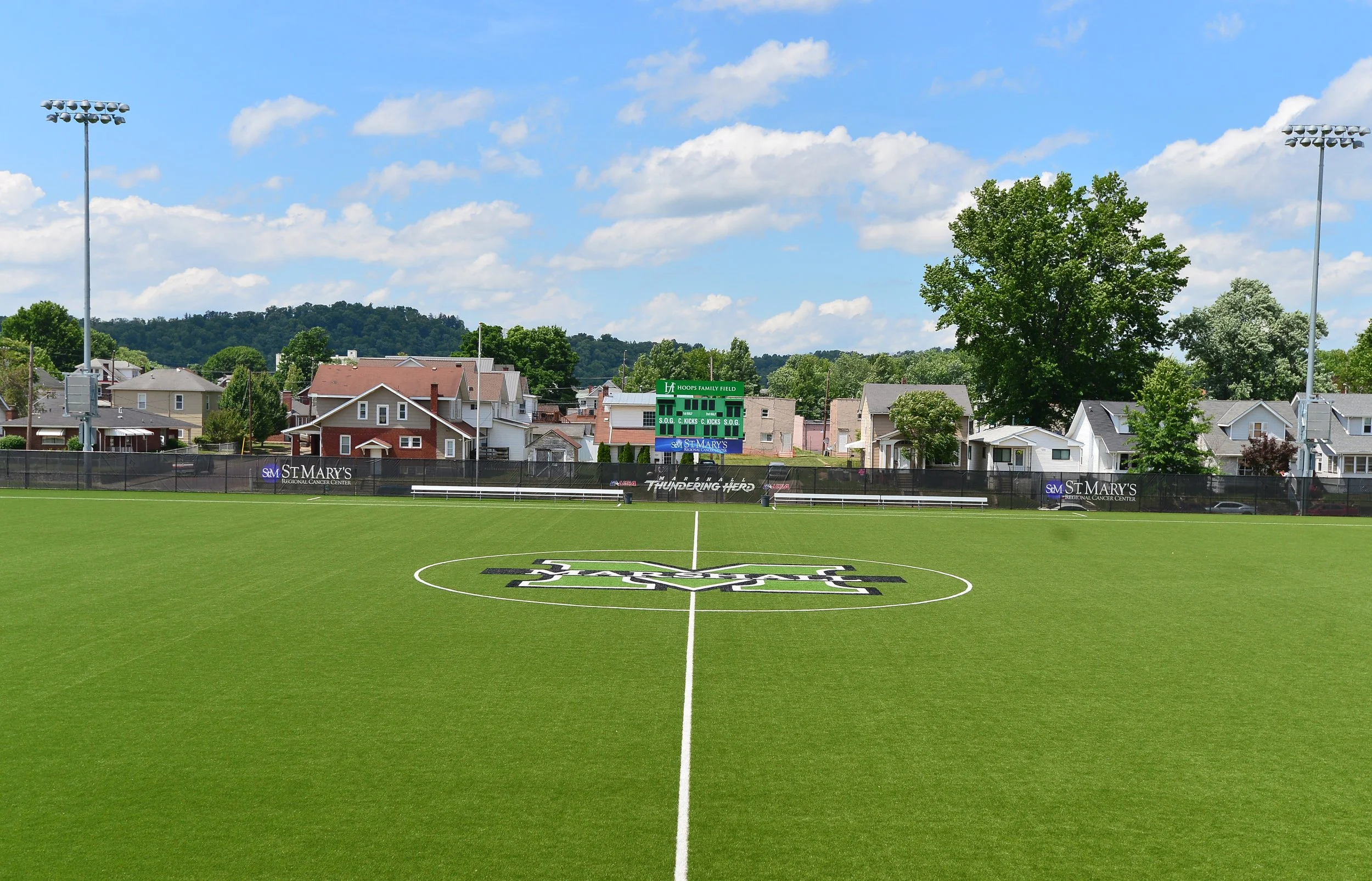 Hoops Family Field at Veterans Memorial Soccer Complex completed by MIRC Construction Services, LLC.