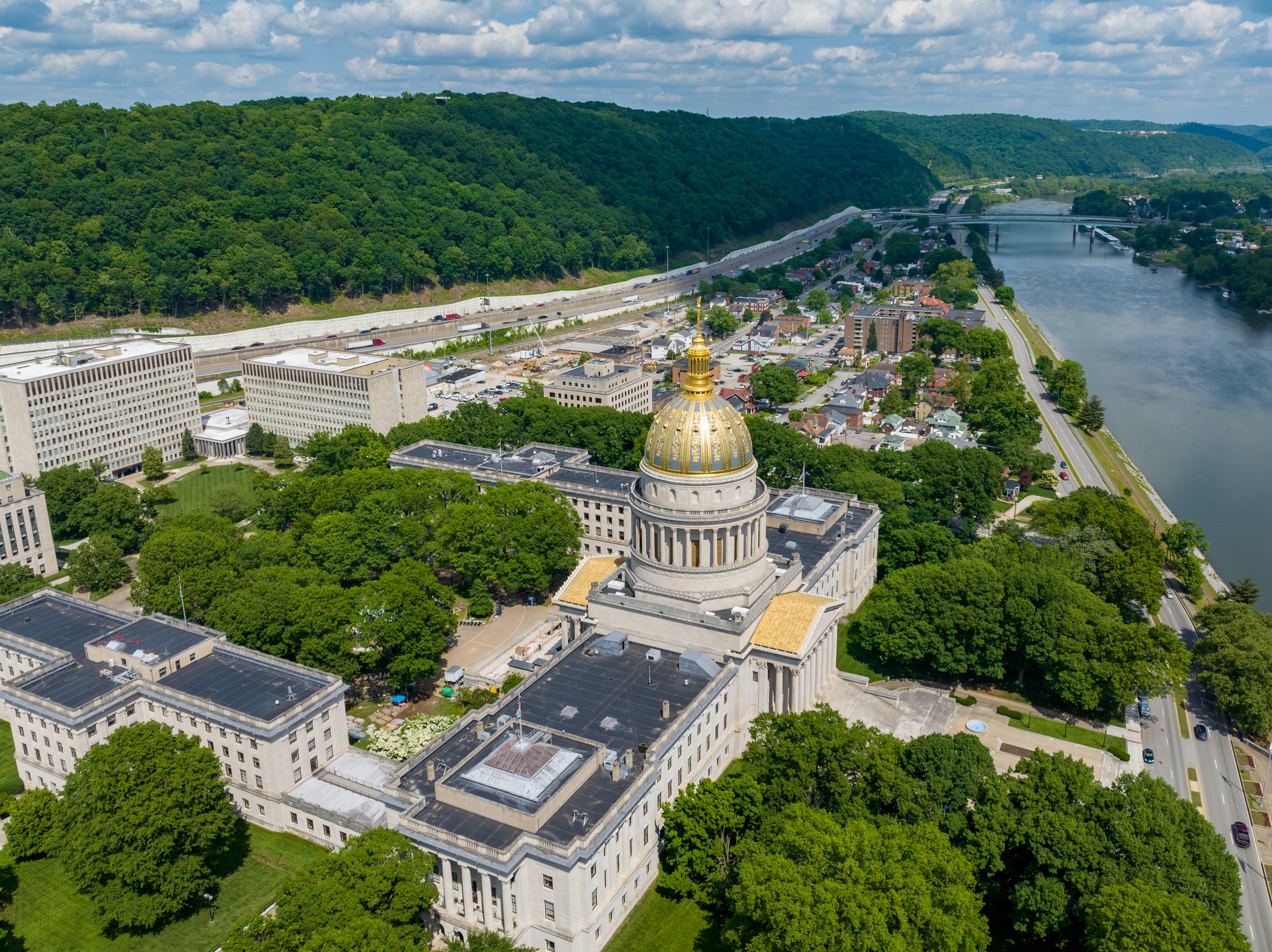 Aerial View of the West Virginia State Capitol Complex