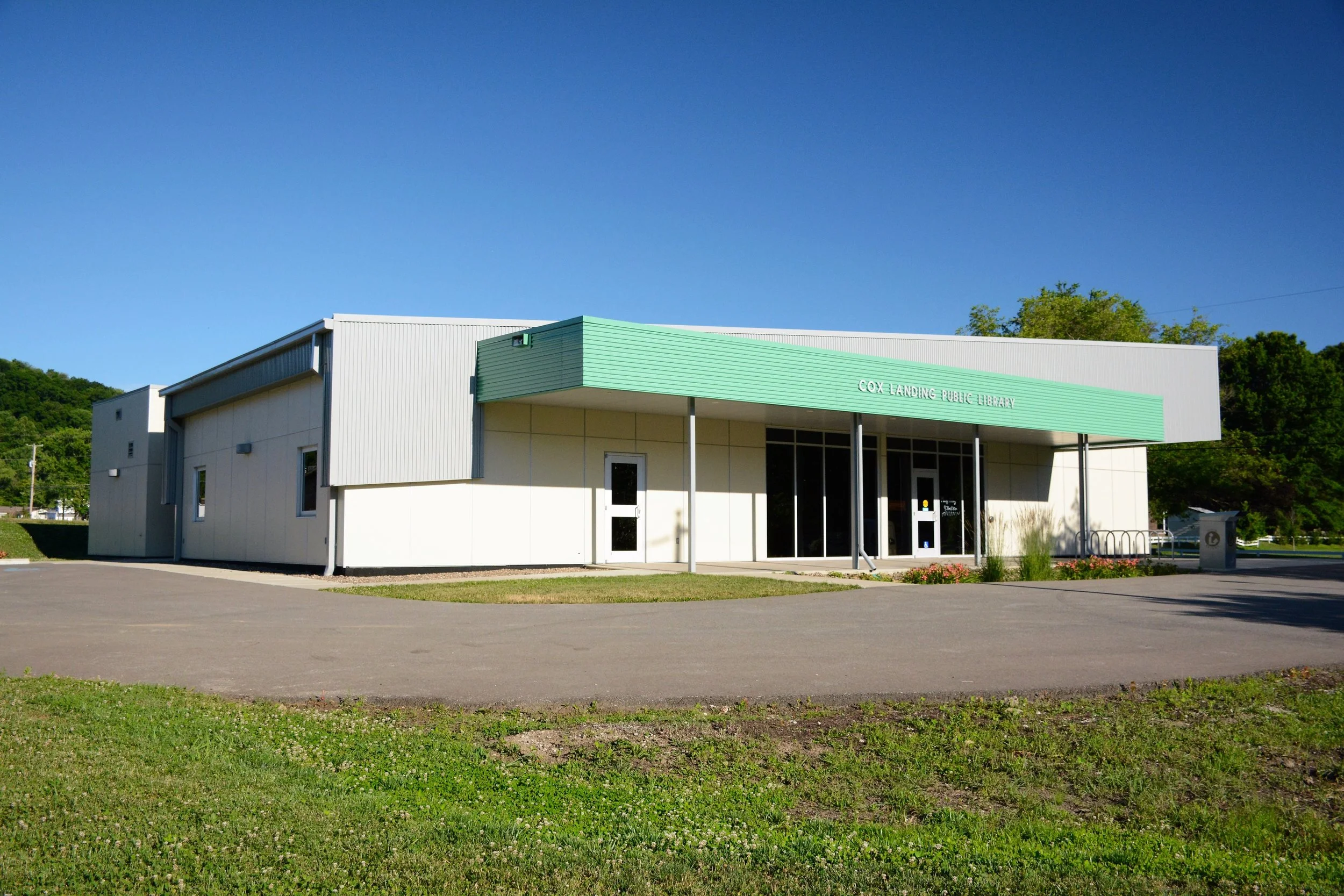 Cox Landing Branch Library completed by MIRC Construction Services, LLC.
