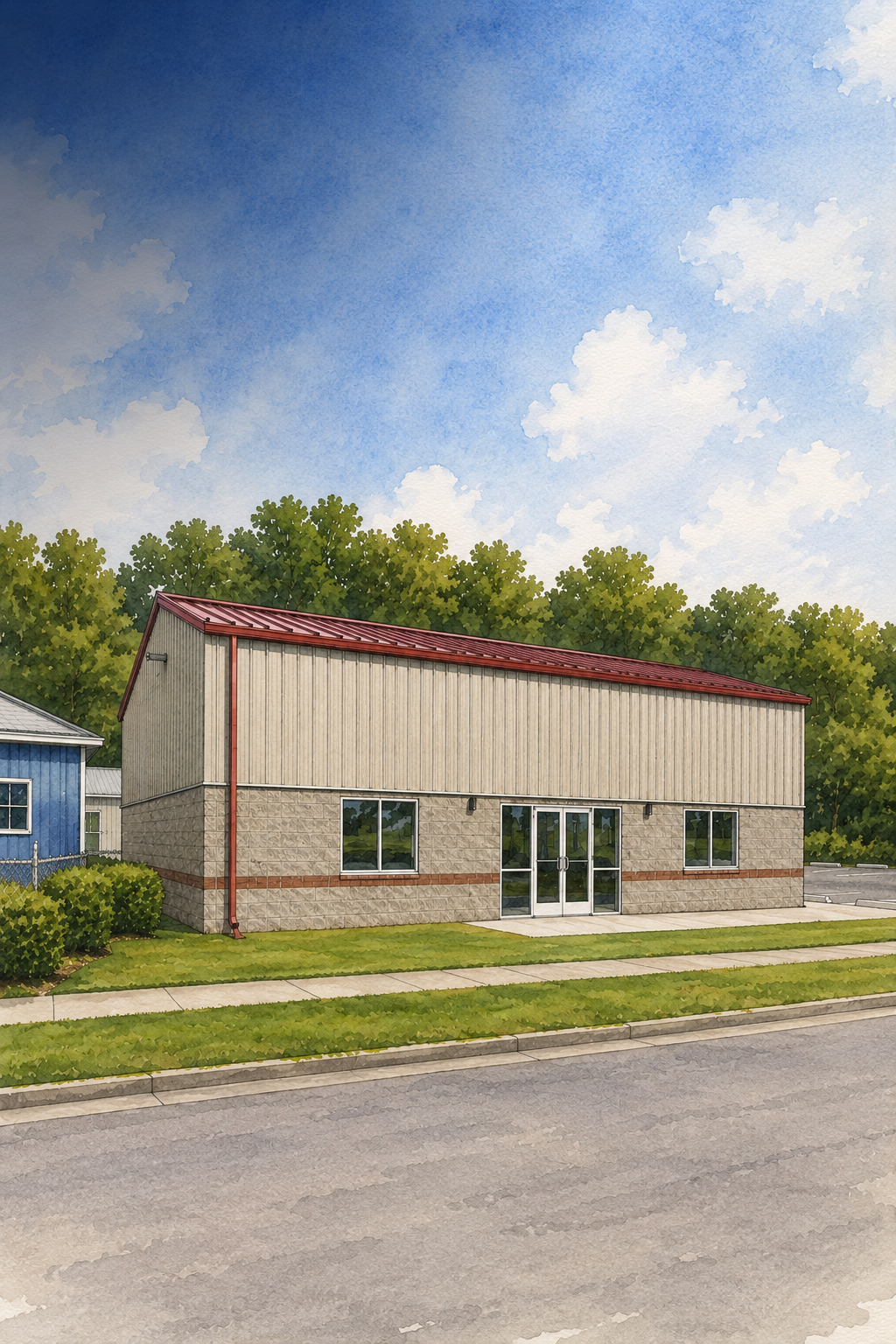 Rendering of the Charleston Electrical JATC Training Facility