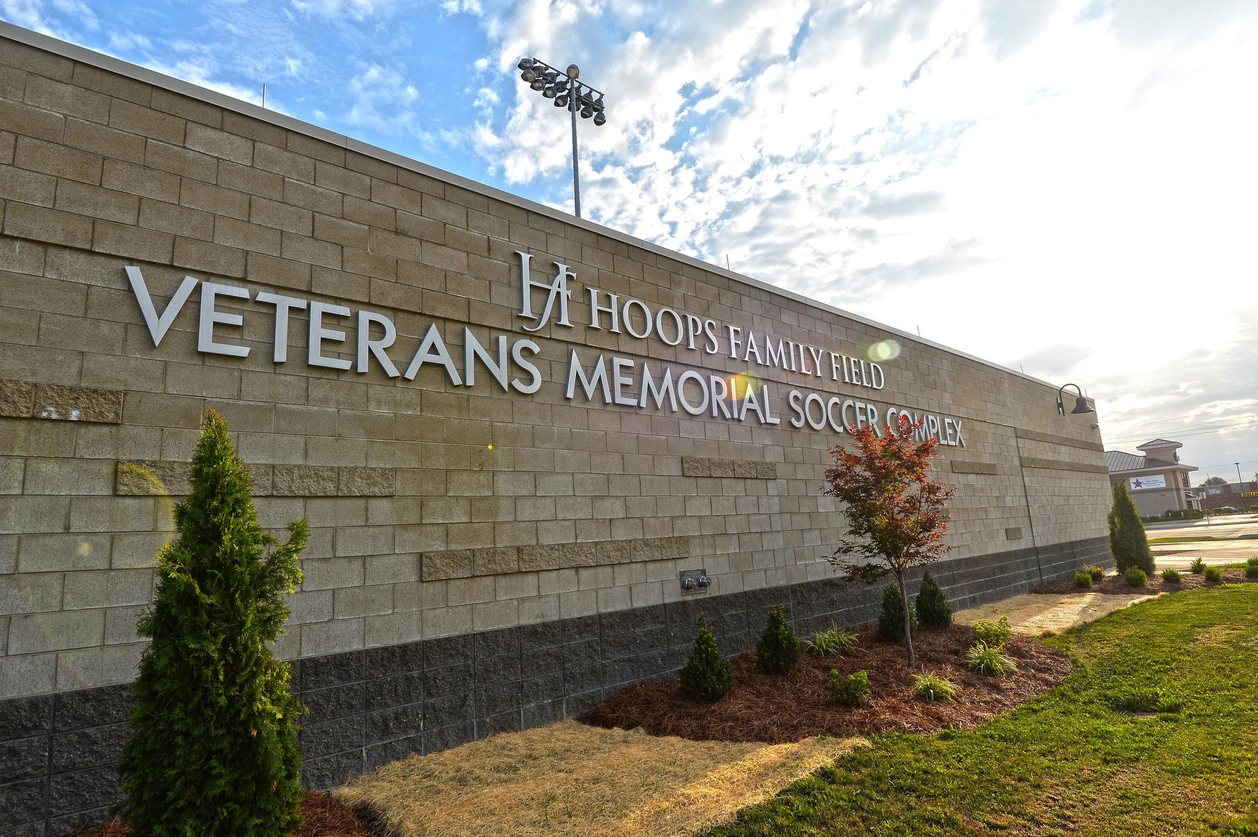 Hoops Family Field at Veterans Memorial Soccer Complex completed by MIRC Construction Services, LLC.
