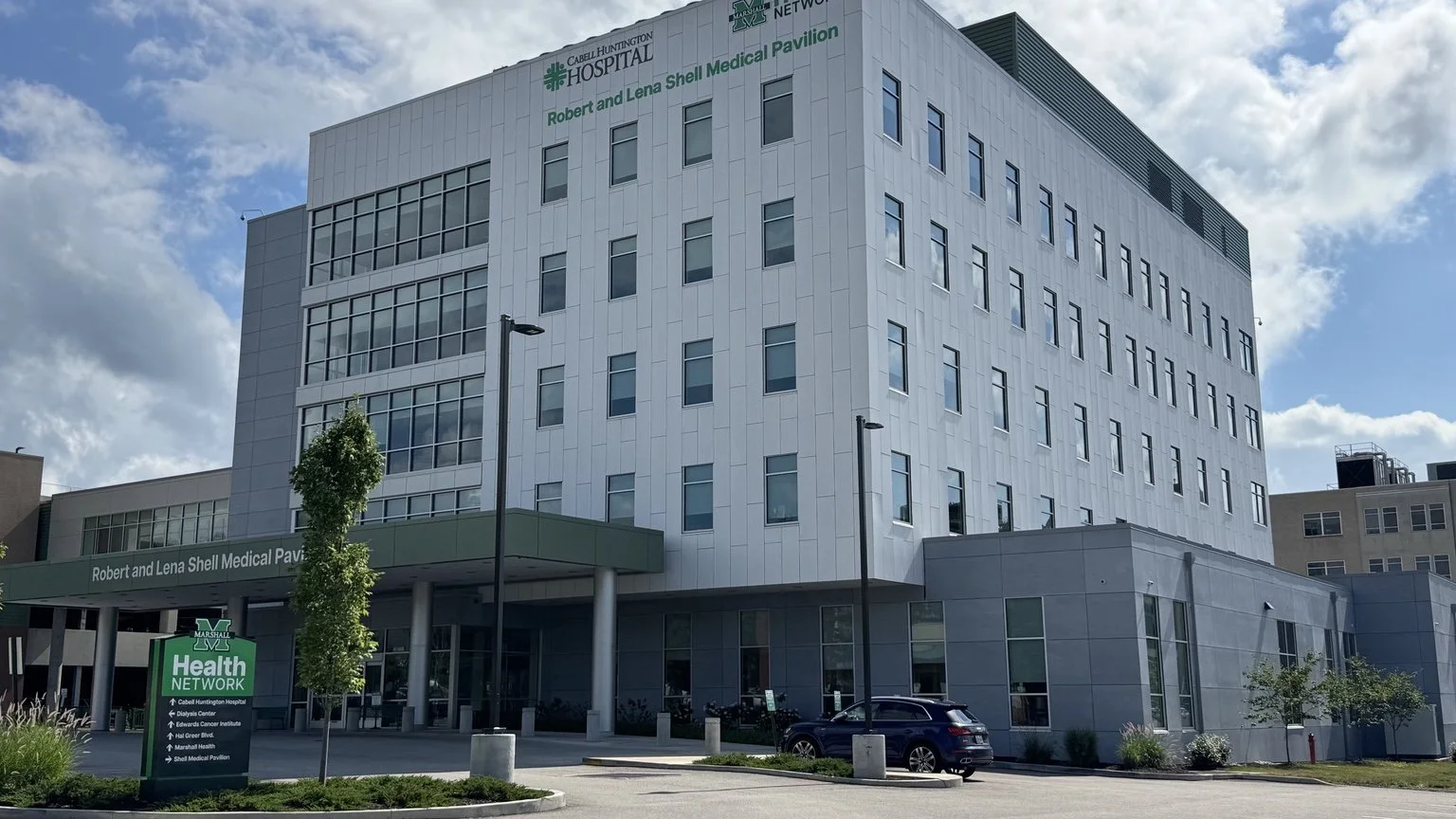 Robert & Lena Shell Medical Pavilion constructed by MIRC Construction Services in Huntington, West Virginia.