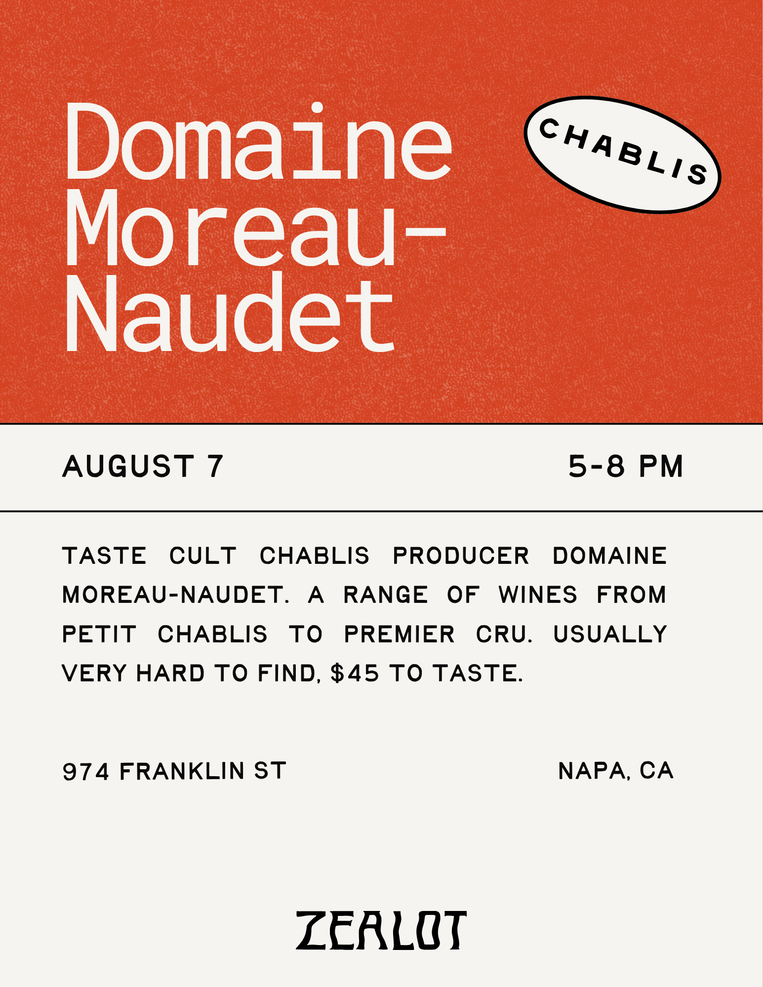 Domaine Moreau-Naudet Chablis Tasting