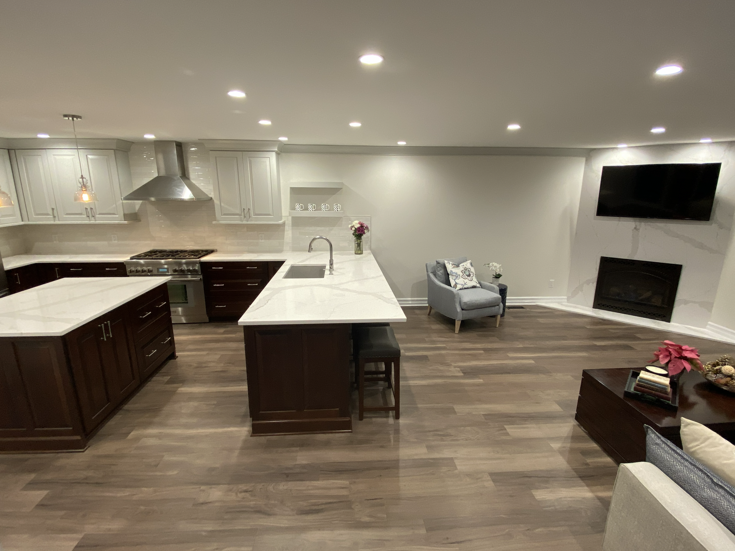 After : The transformed heart of the home, perfect for entertaining.