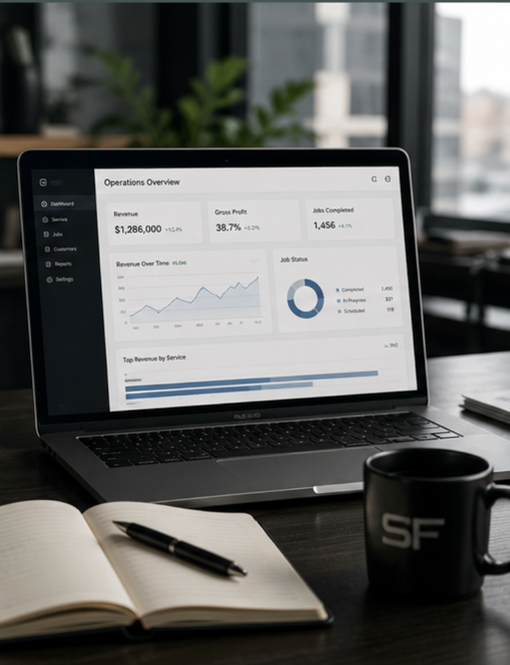 Operational performance dashboard and planning workspace