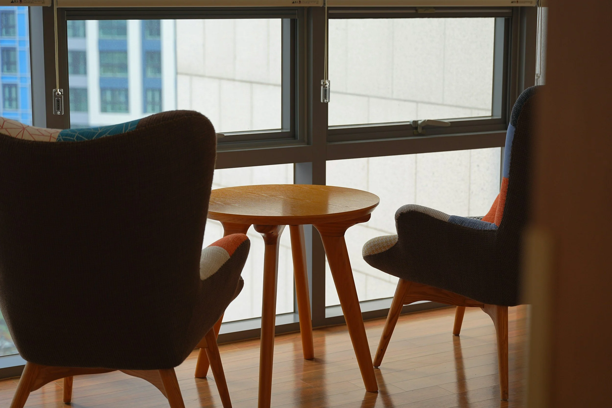 Private meeting space for conversations and consultations.