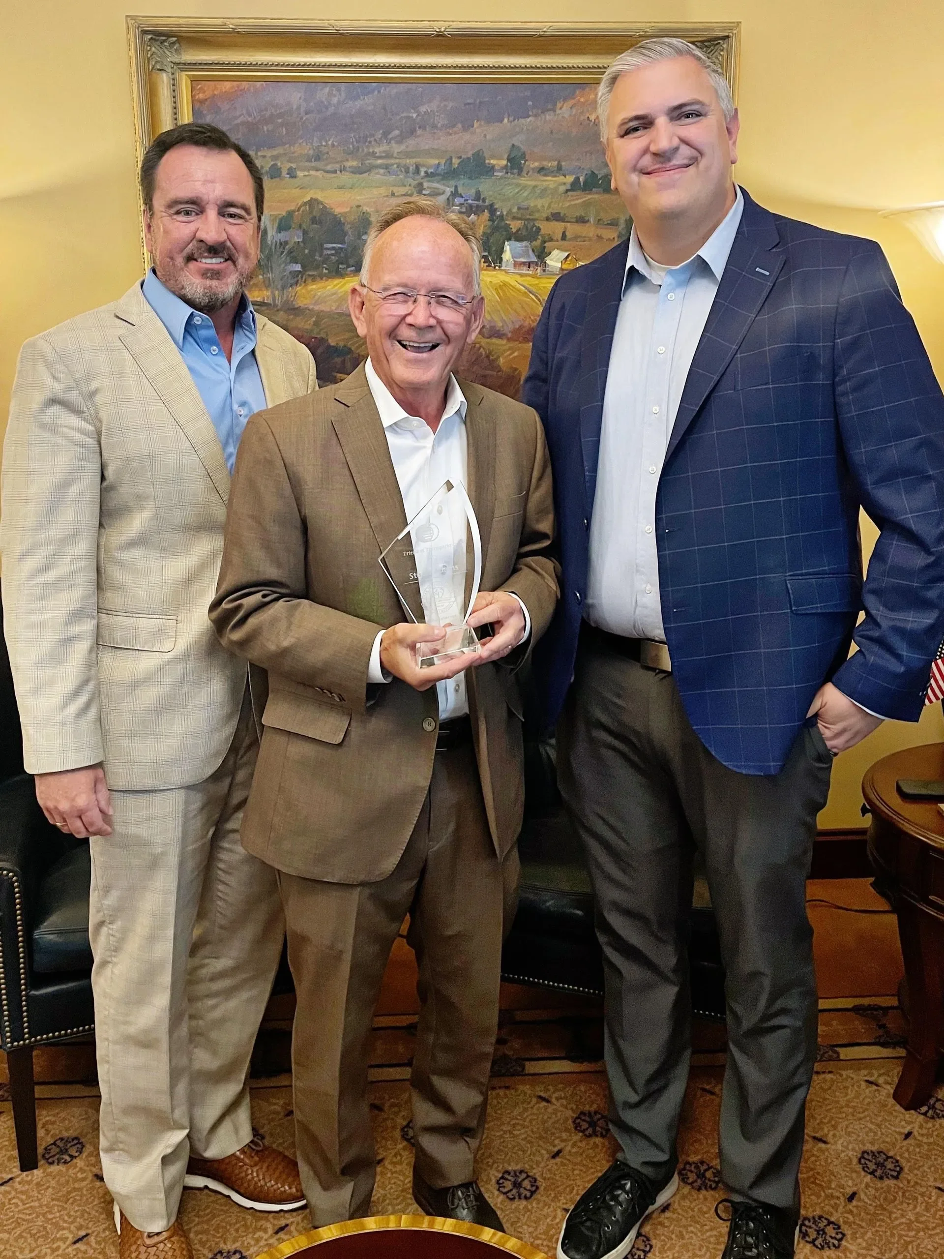 PRESS RELEASE: Senate President Stuart Adams Receives “Friend of Transparency Award”