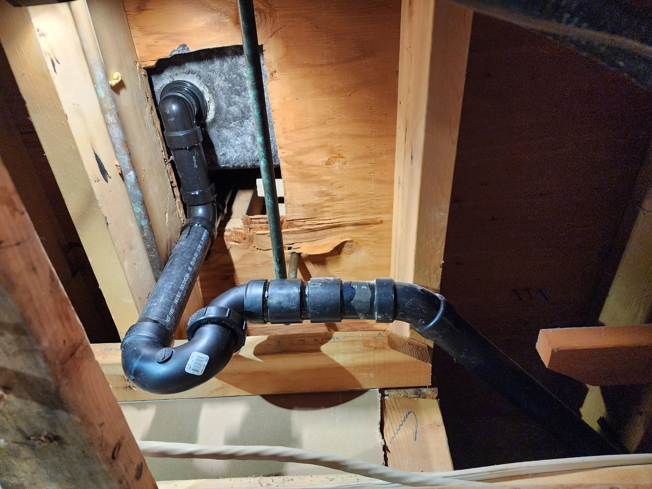 plumbing pipe replacement done by Lone Wolf Services